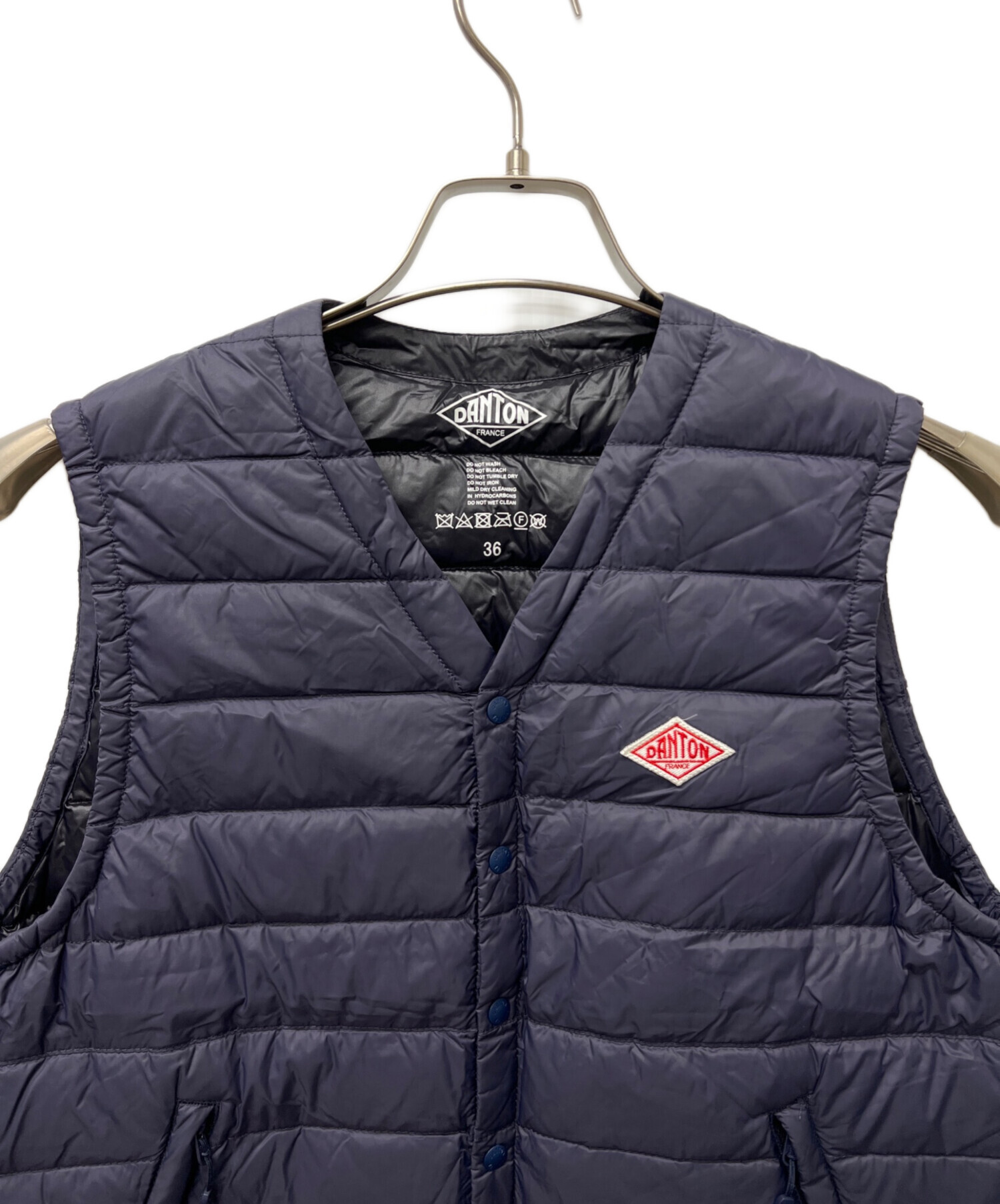 中古・古着通販DANTON (ダントン) ダウンベスト ネイビー サイズ:36