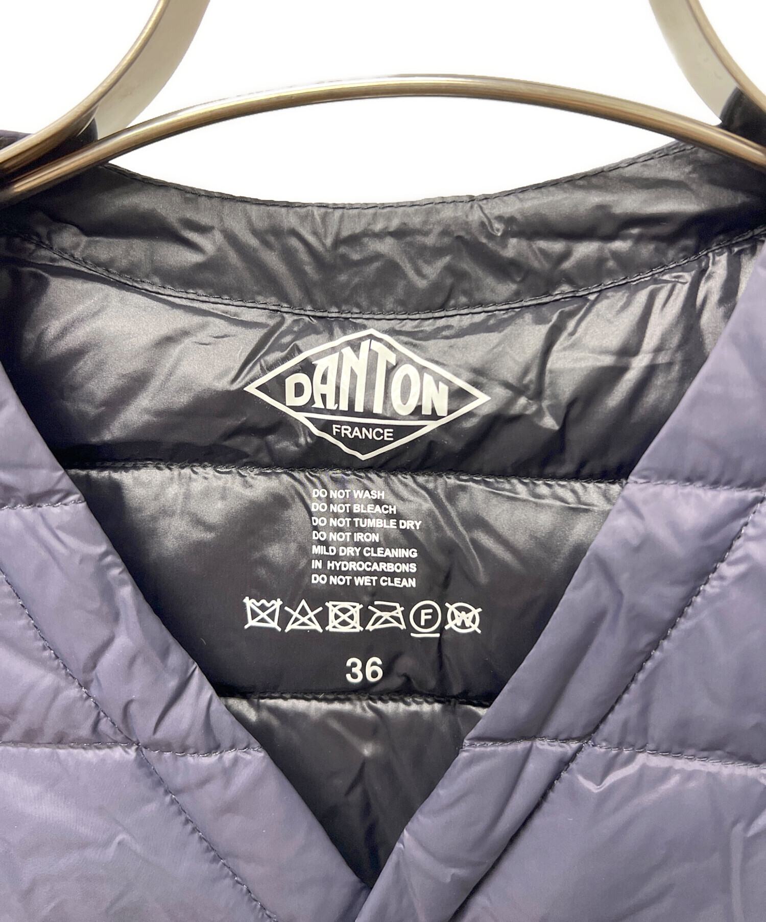 中古・古着通販】DANTON (ダントン) ダウンベスト ネイビー サイズ:36