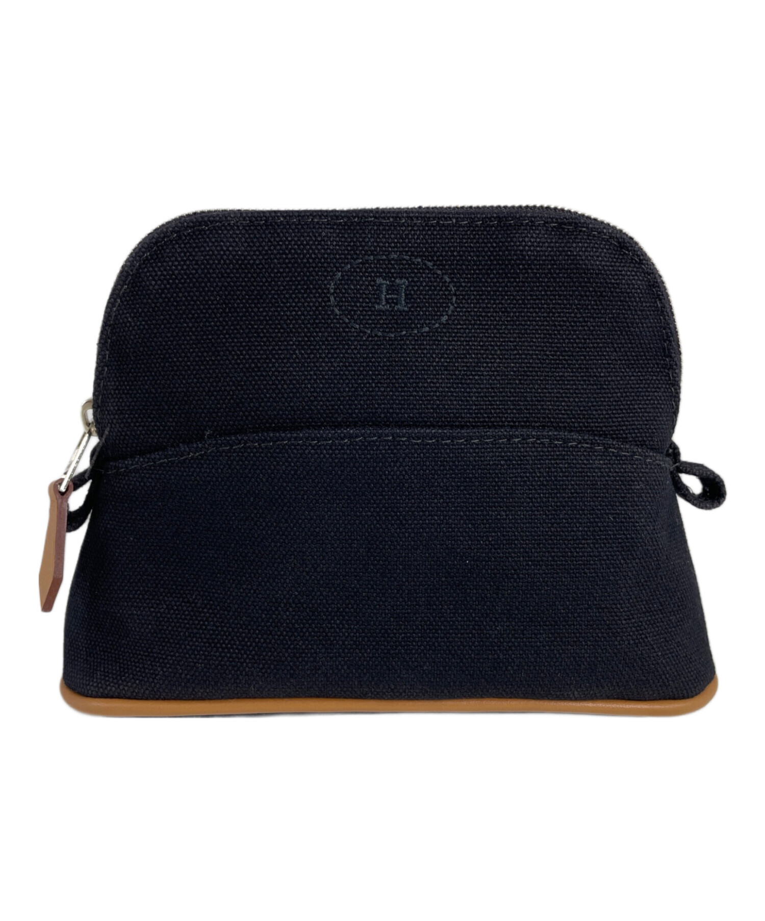 中古・古着通販】HERMES (エルメス) コスメポーチ ブラック｜ブランド