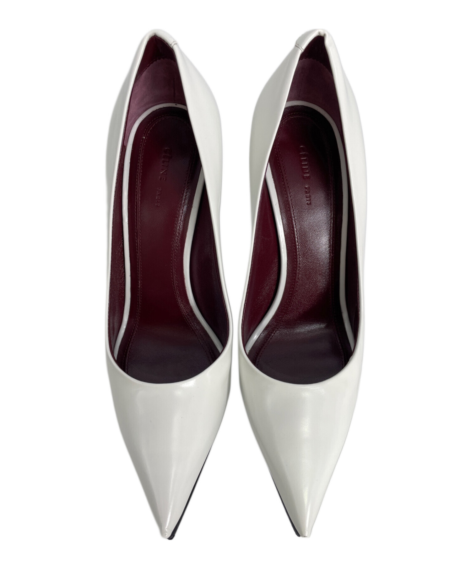 中古・古着通販】CELINE (セリーヌ) ハイヒールパンプス ホワイト