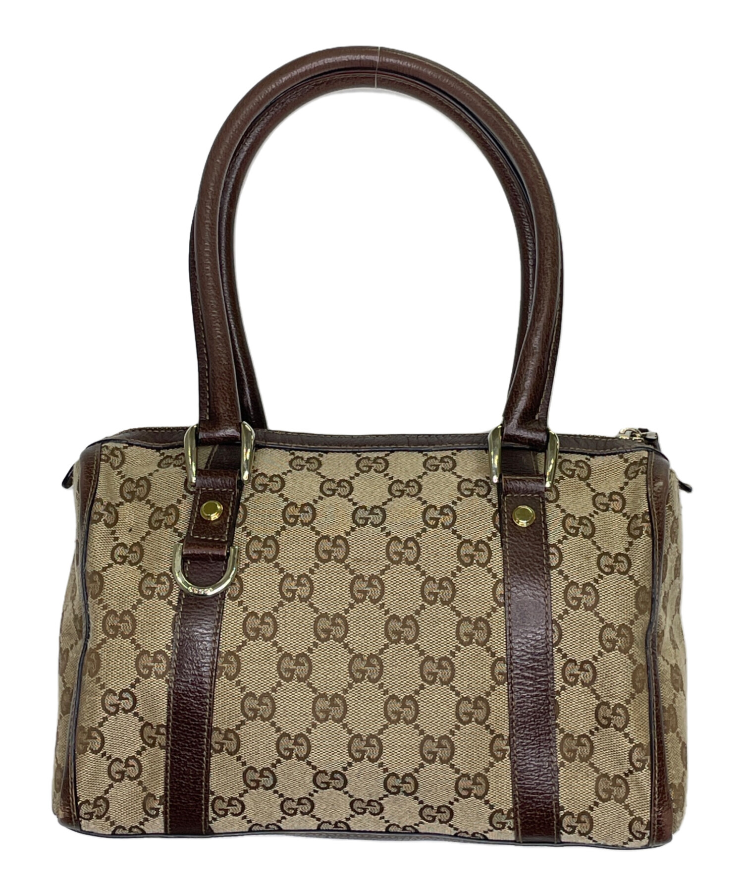 中古・古着通販】GUCCI (グッチ) ミニボストンバッグ ブラウン 