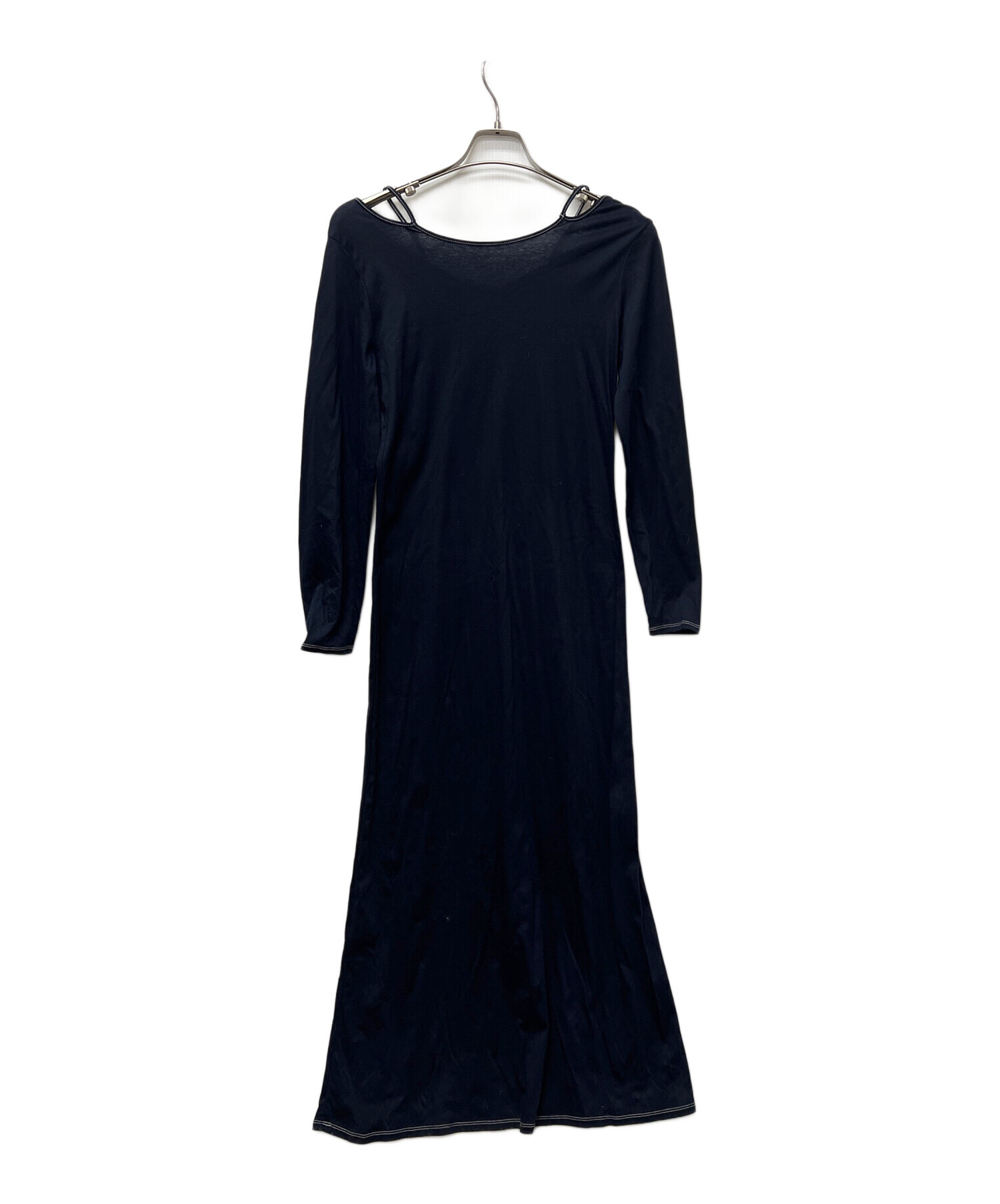 中古・古着通販】MURRAL (ミューラル) 長袖ワンピース ネイビー サイズ