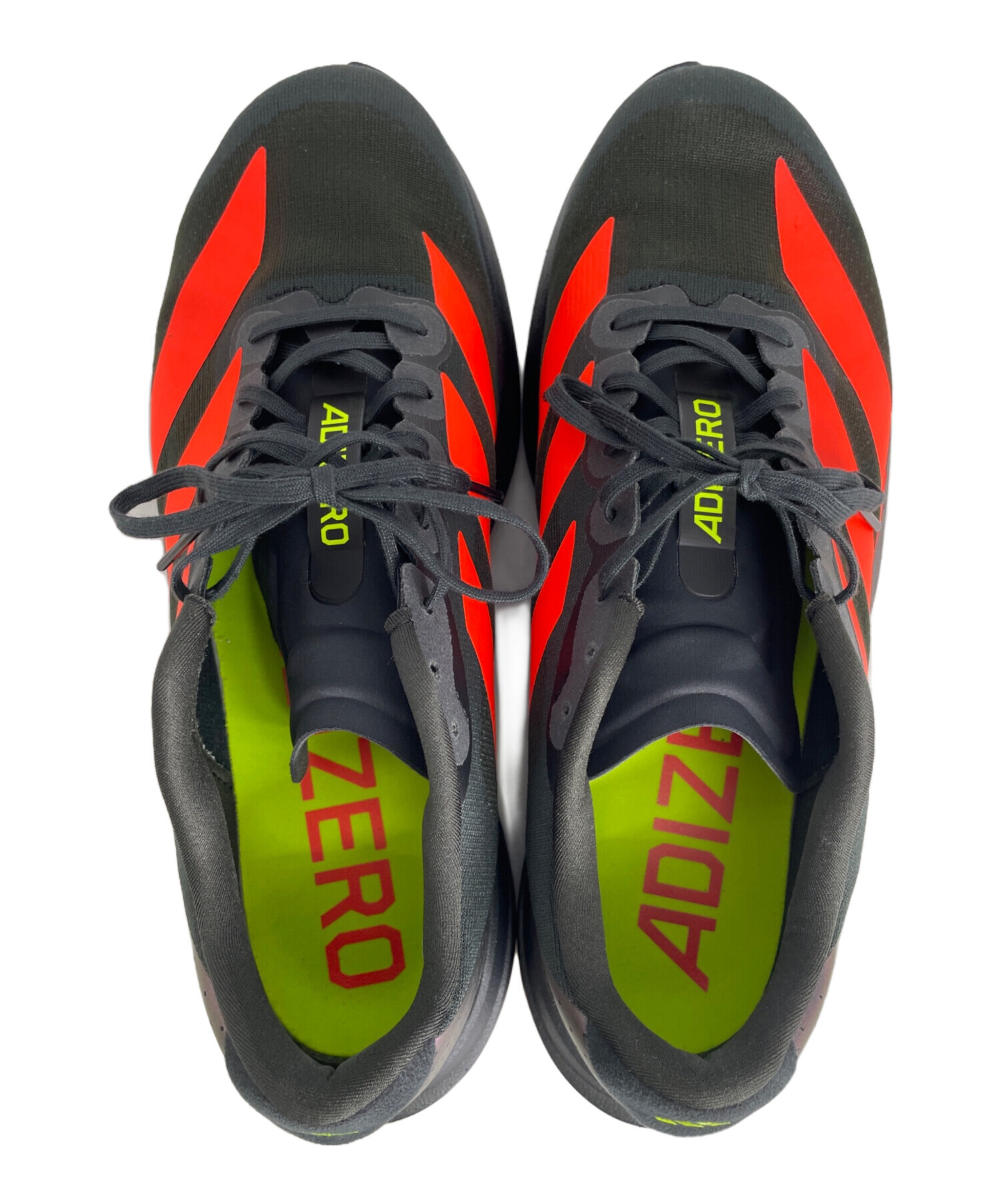 adidas adizero Evo SL 28cm ネイビー/イエロー アディダス（adidas）ランニングシューズ トレーニングシューズ