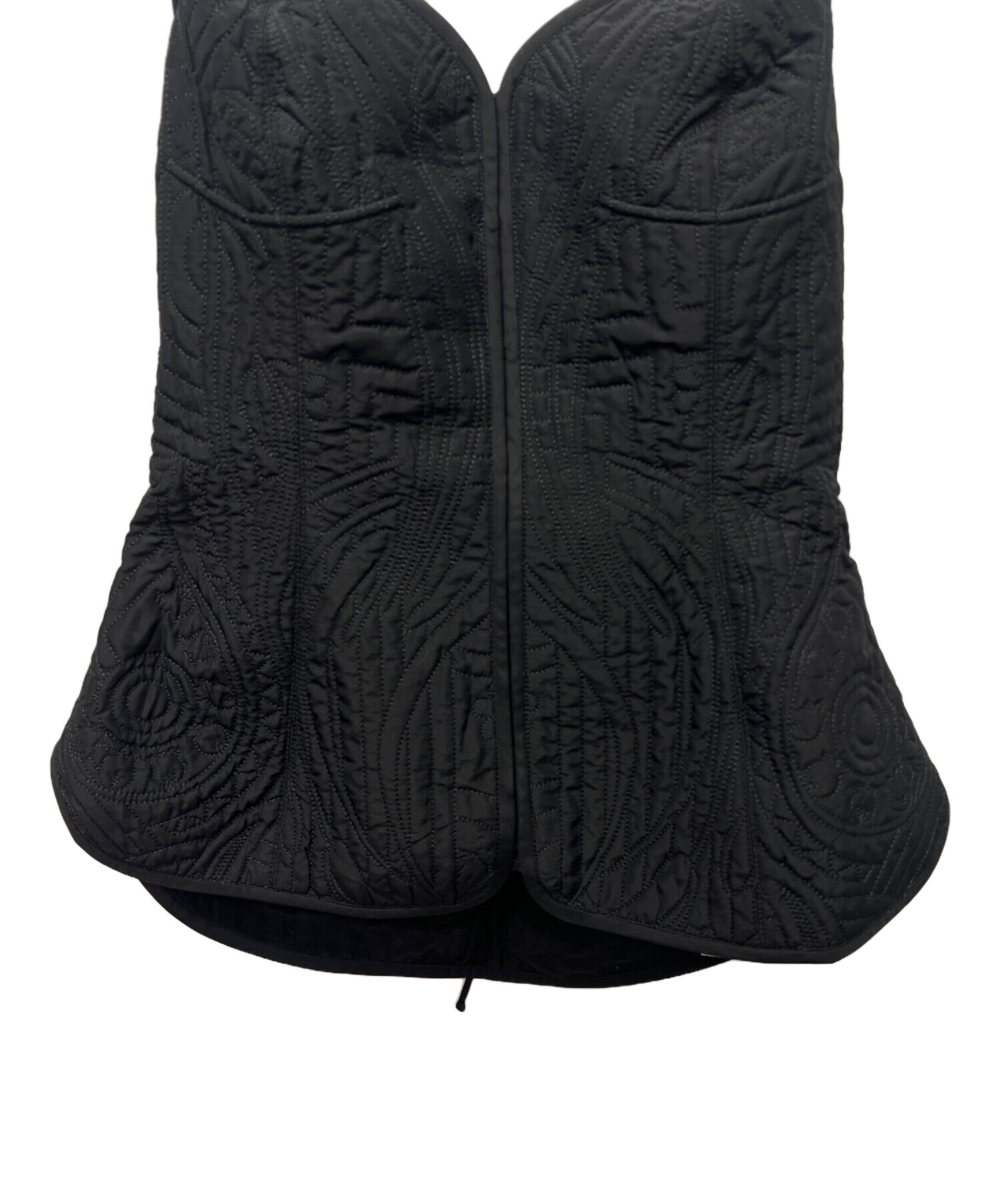 中古・古着通販】Mame Kurogouchi (マメクロゴウチ) ビスチェ ブラック