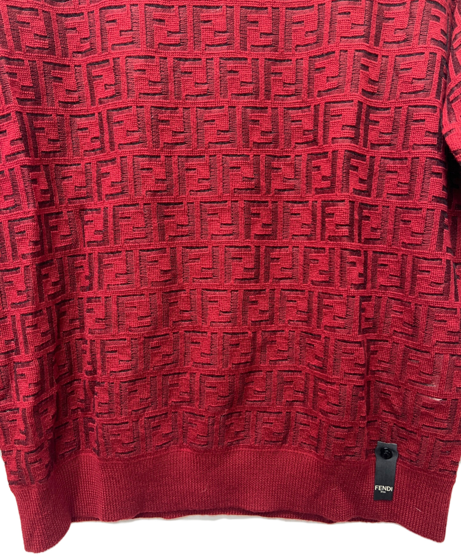 FENDI薄手ニット 中古・古着通販】FENDI (フェンディ) 薄手ニット レッド サイズ