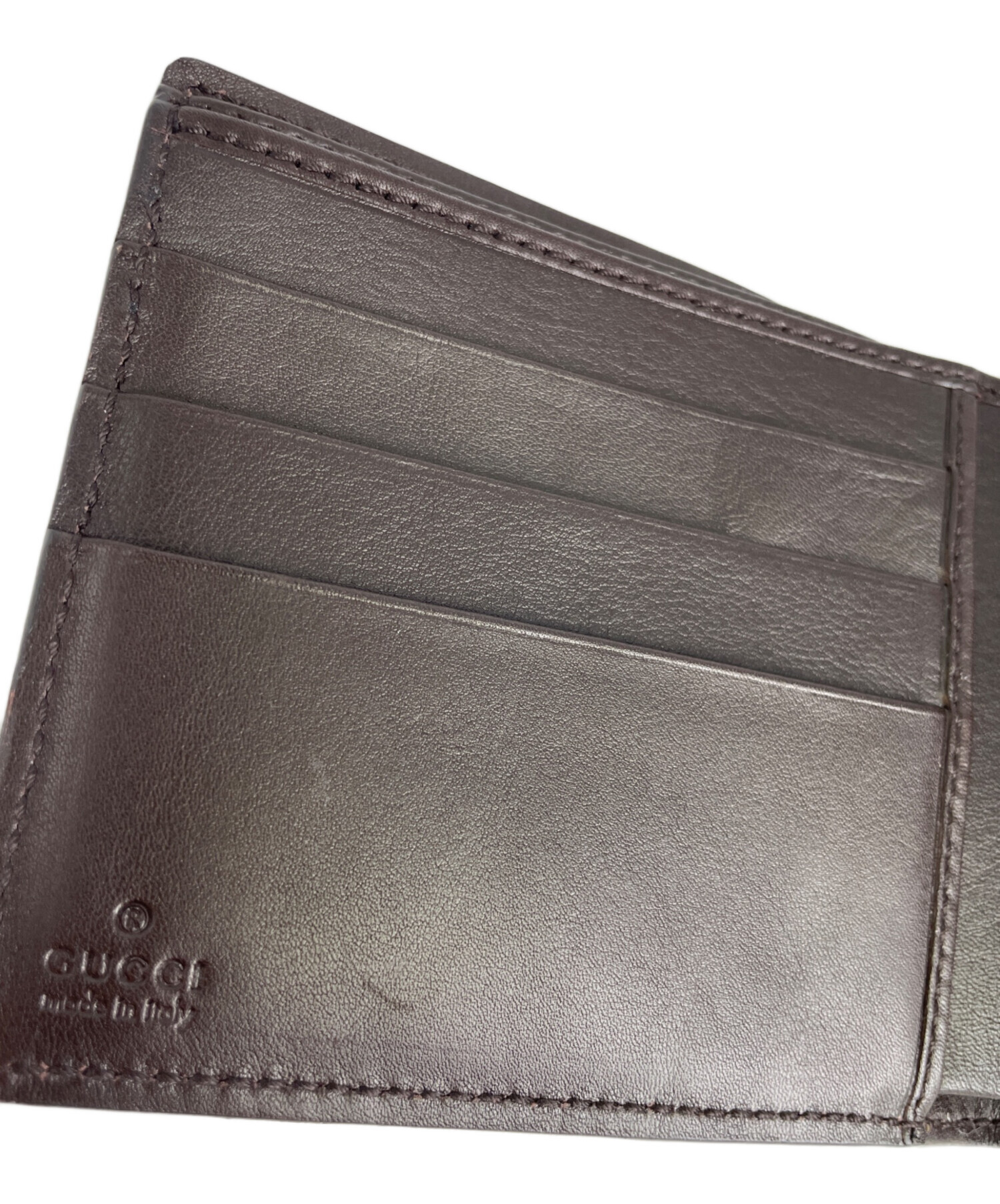 グッチ２つ折り財布未使用品！安心鑑定済激安早い者勝ち 中古・古着通販】GUCCI (グッチ) 2つ折り財布｜ブランド・古着通販