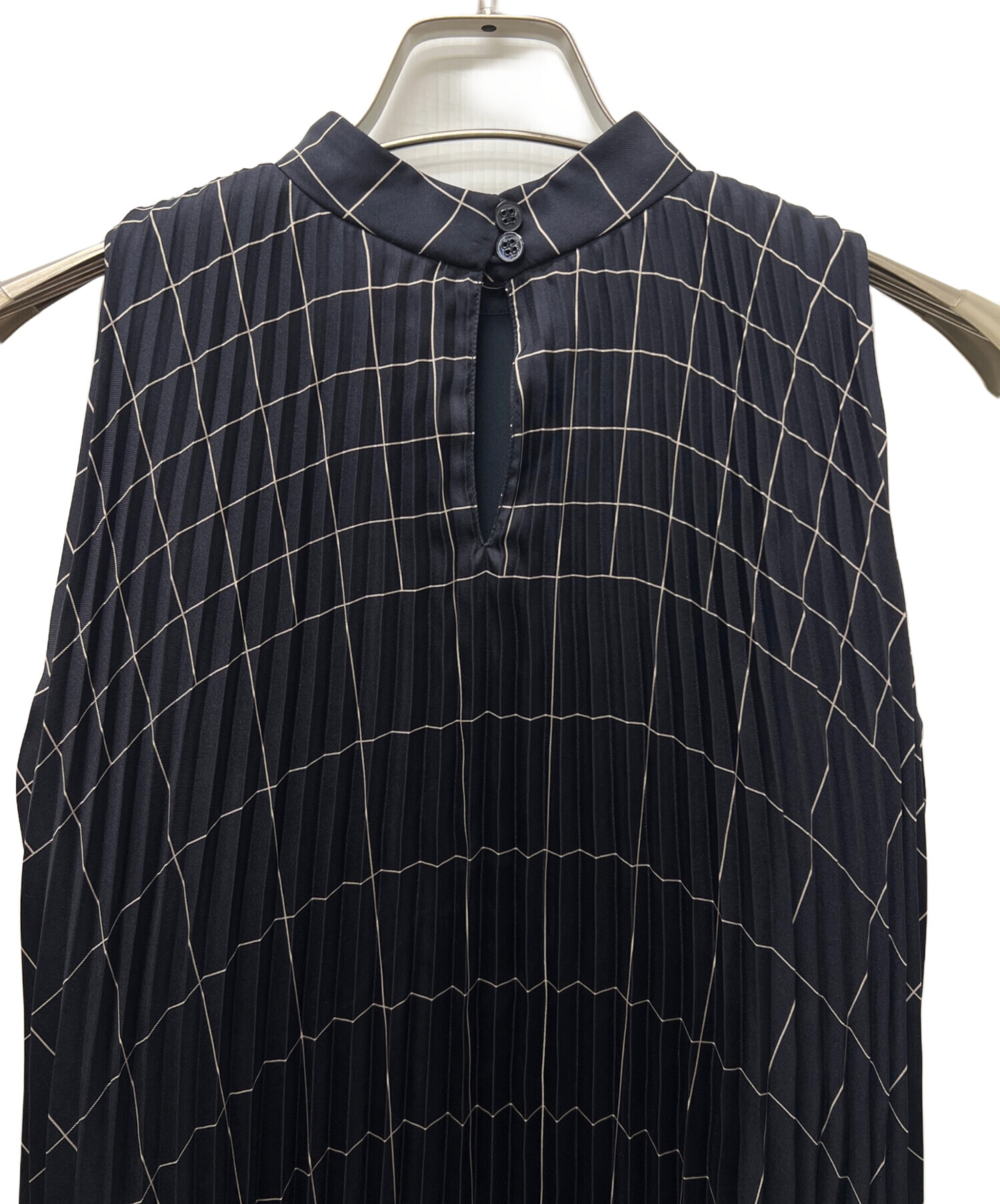Salvatore Ferragamo サルヴァトーレ フェラガモ ノースリーブ ブラウス レディース ネイビー 中古・古着通販】Salvatore Ferragamo (サルヴァトーレ フェラガモ