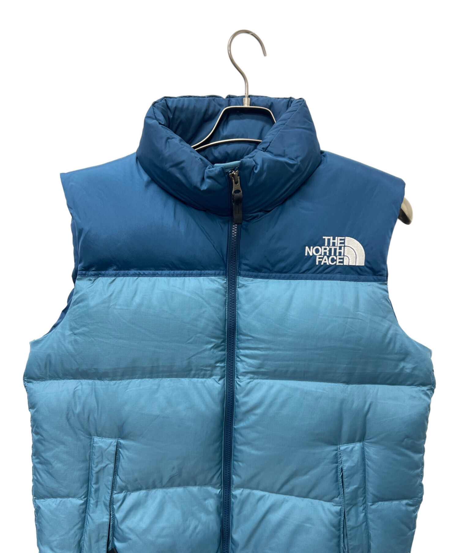 ノースフェイス　ダウンベスト　ブルー　XL 中古・古着通販】THE NORTH FACE (ザ ノース フェイス) ダウンベスト