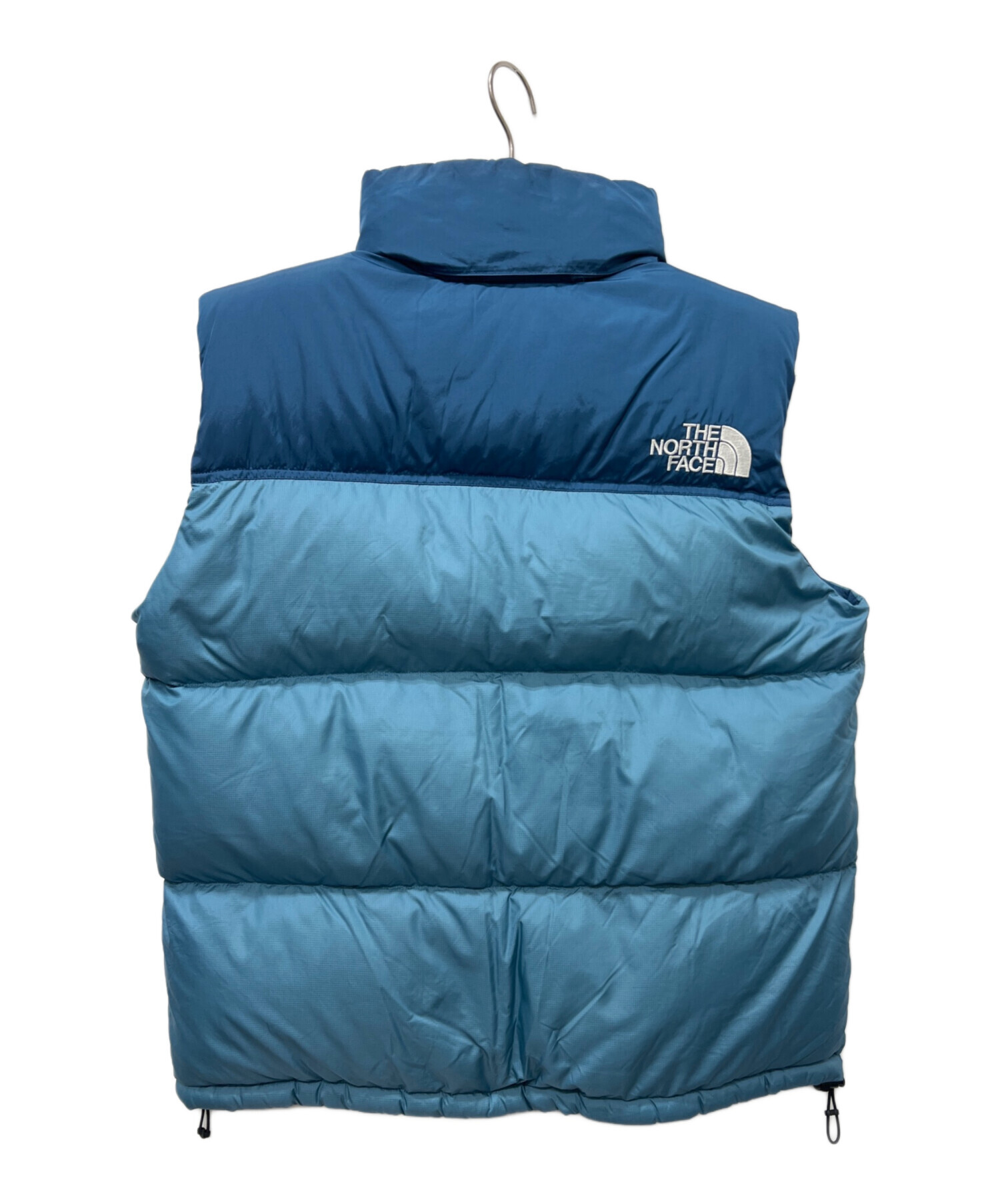 THE NORTH FACE ネイビー ベスト XL 古着 80s USA製 TNF The North Face 茶タグ 軽量 リップストップ