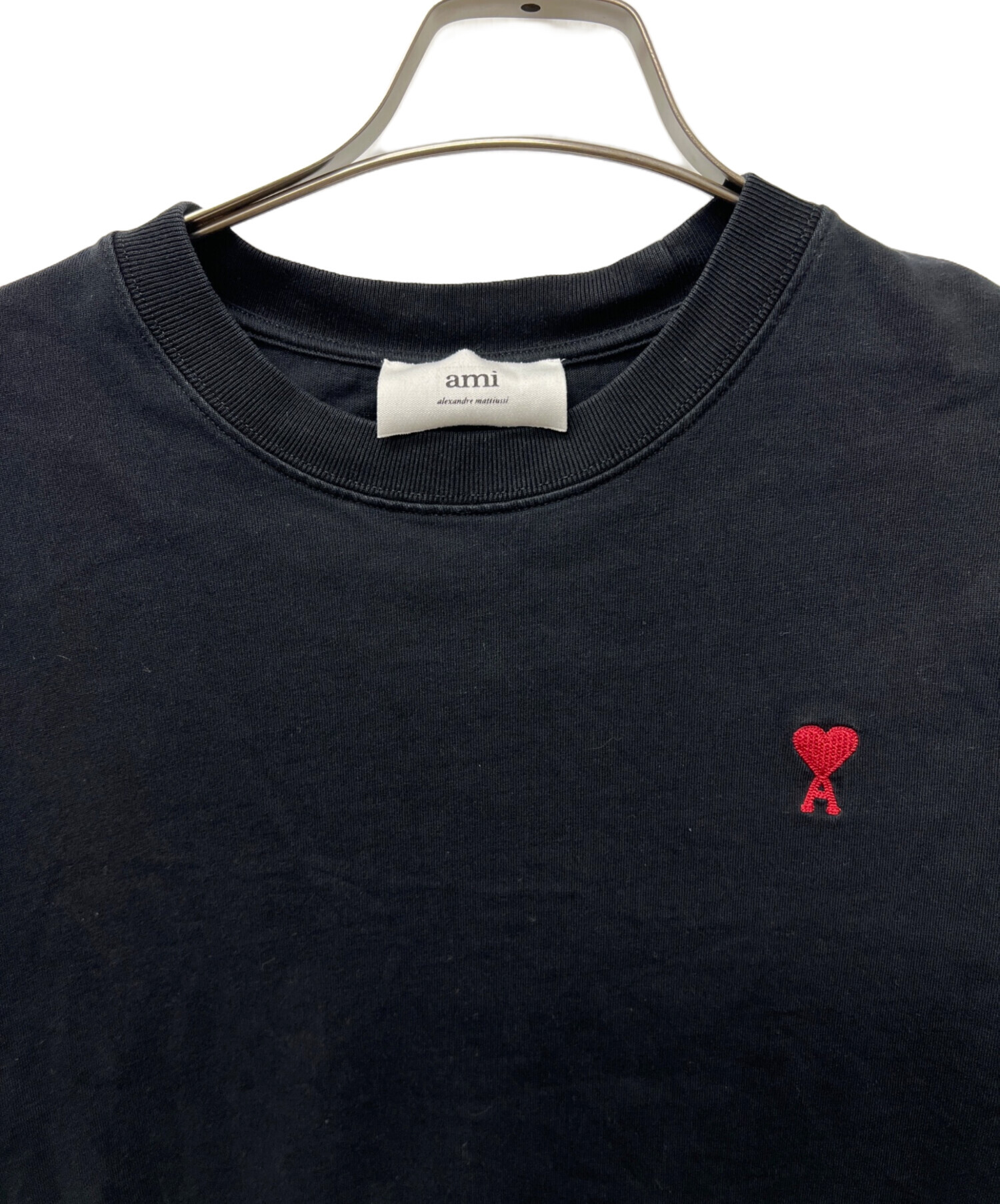 アミアレクサンドルマテュッシ　長袖トップス　長袖ポロシャツ　ボーダー　レッド　L アミアレクサンドルマテュッシ 長袖トップス 長袖ポロシャツ