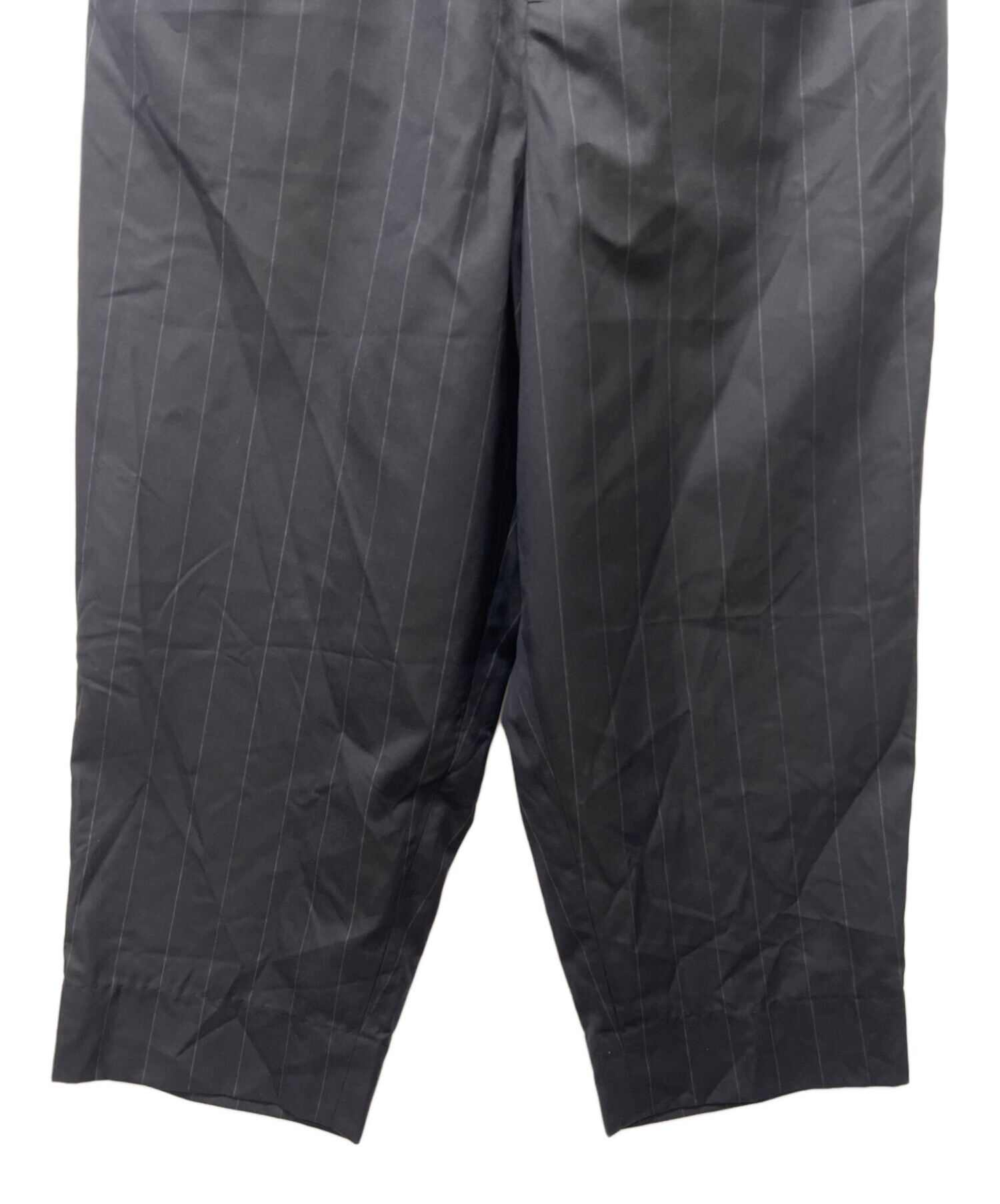 SEEALL CROPPED BUGGY PANTS クロップド パンツ 2 中古・古着通販】SEEALL (シーオール) CROPPED BUGGY PANTS ネイビー