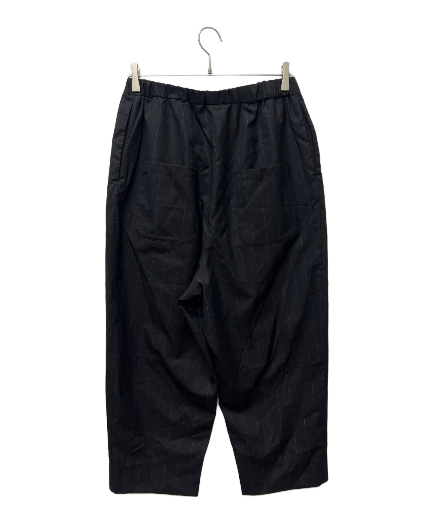 中古・古着通販】SEEALL (シーオール) CROPPED BUGGY PANTS ネイビー