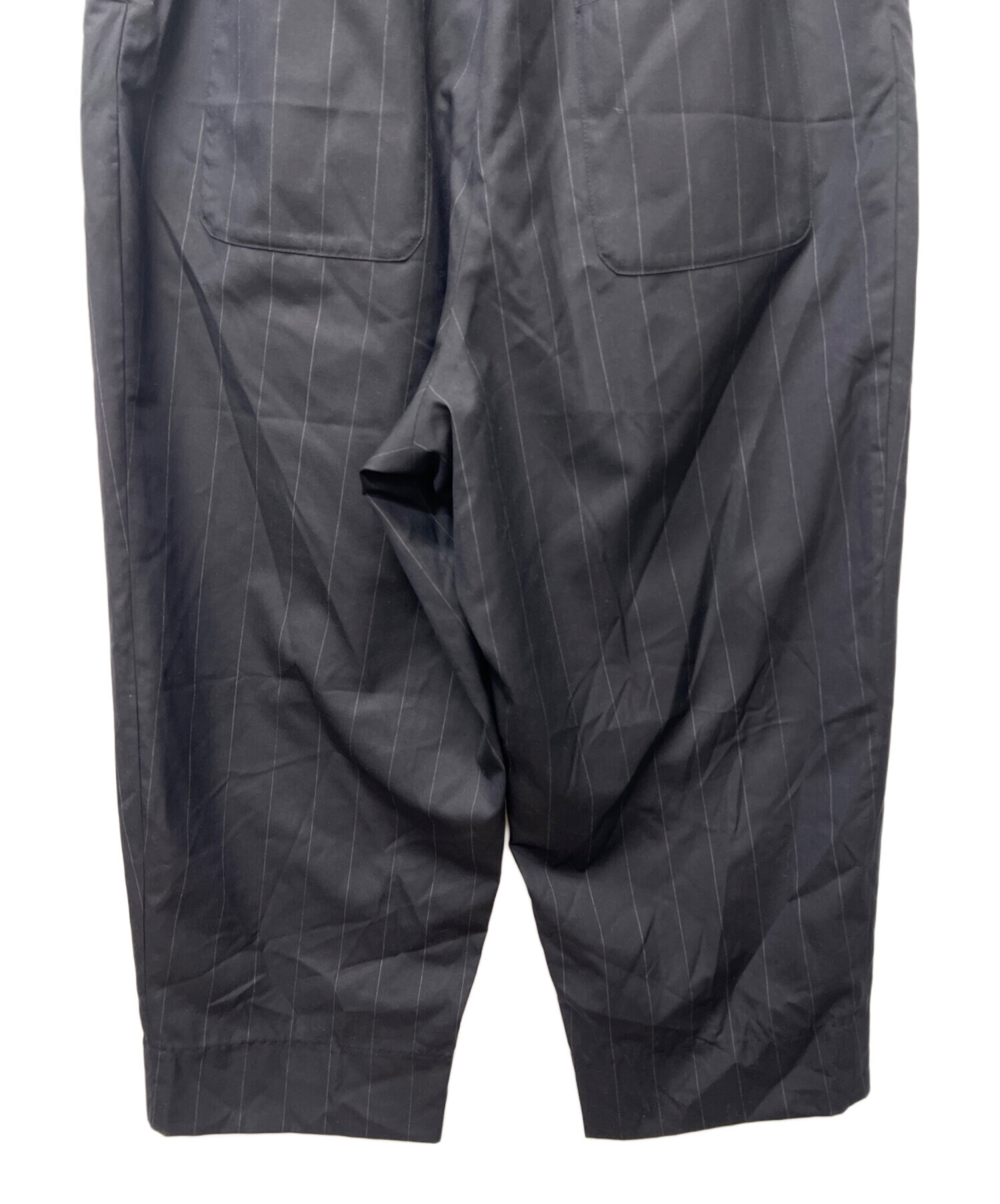 中古・古着通販】SEEALL (シーオール) CROPPED BUGGY PANTS ネイビー