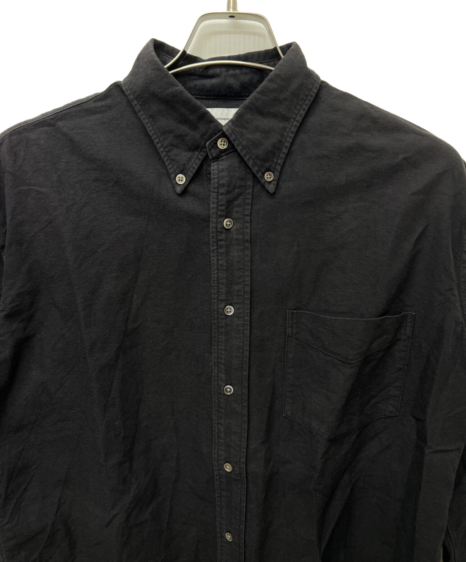中古・古着通販】Graphpaper (グラフペーパー) 長袖シャツ ブラック