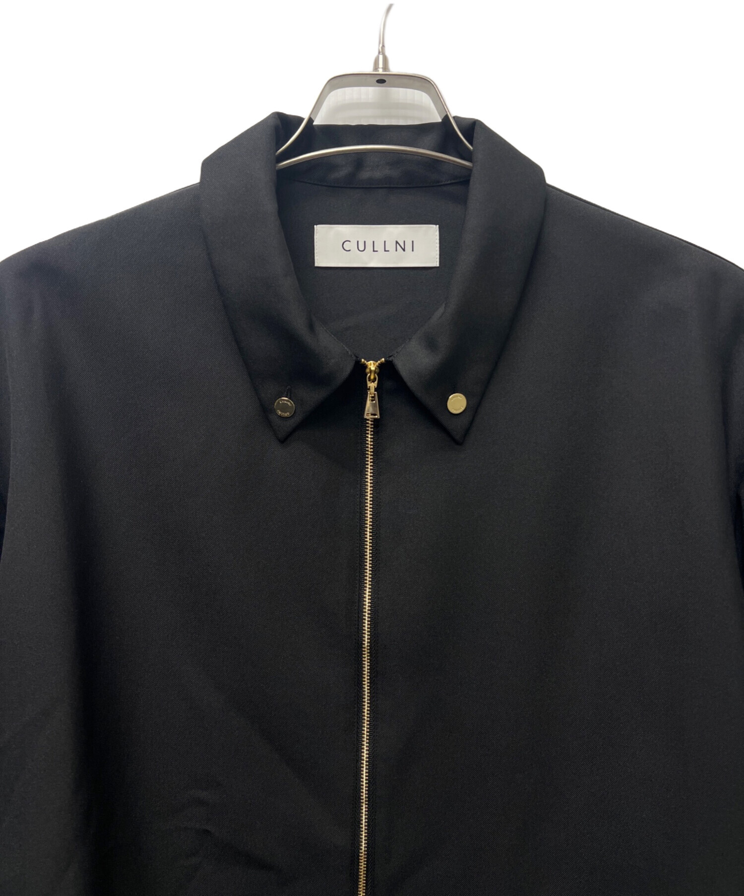 CULLNI ブラック ジップアップジャケット　サイズ1 中古・古着通販】CULLNI (クルニ) ジップアップジャケット ブラック