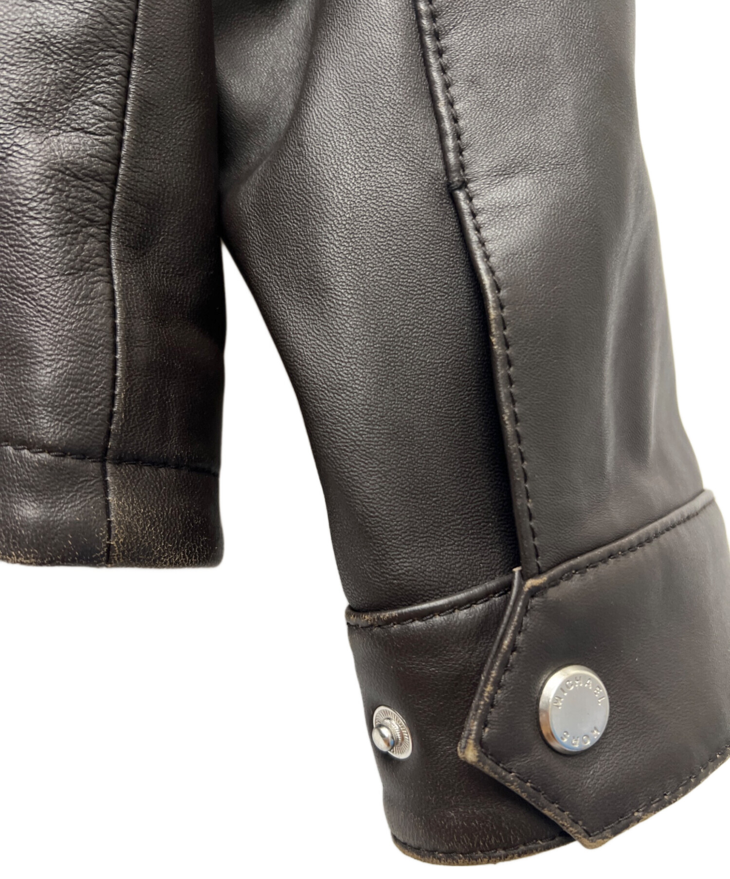 【国内正規品】 MICHAEL KORSシングル ライダースジャケット 公式アウトレット】HERMAN KEY シングル ライダースジャケット