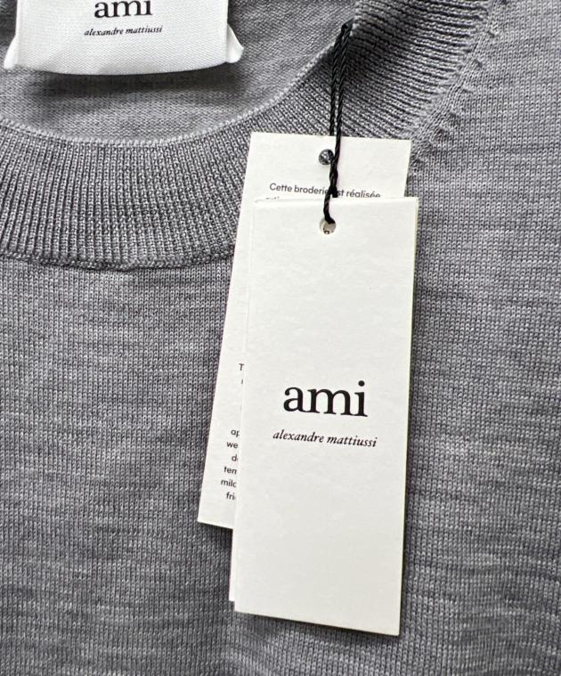 中古・古着通販】ami (アミ) サマーニット グレー サイズ:L｜ブランド