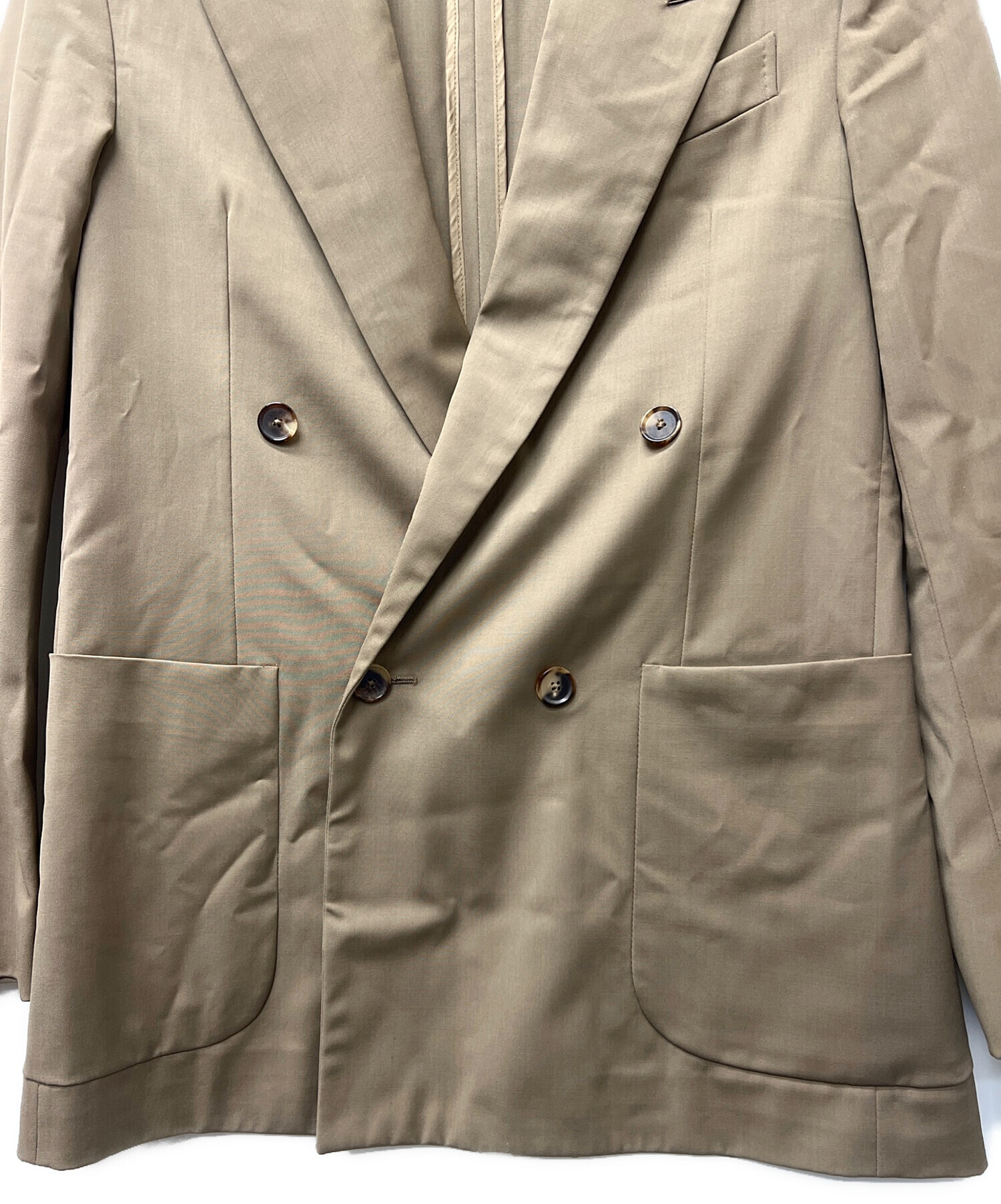 CARUSO カルーゾ ダブルジャケット 50 中古・古着通販】CARUSO (カルーゾ) ヘンプカシミヤダブルジャケット