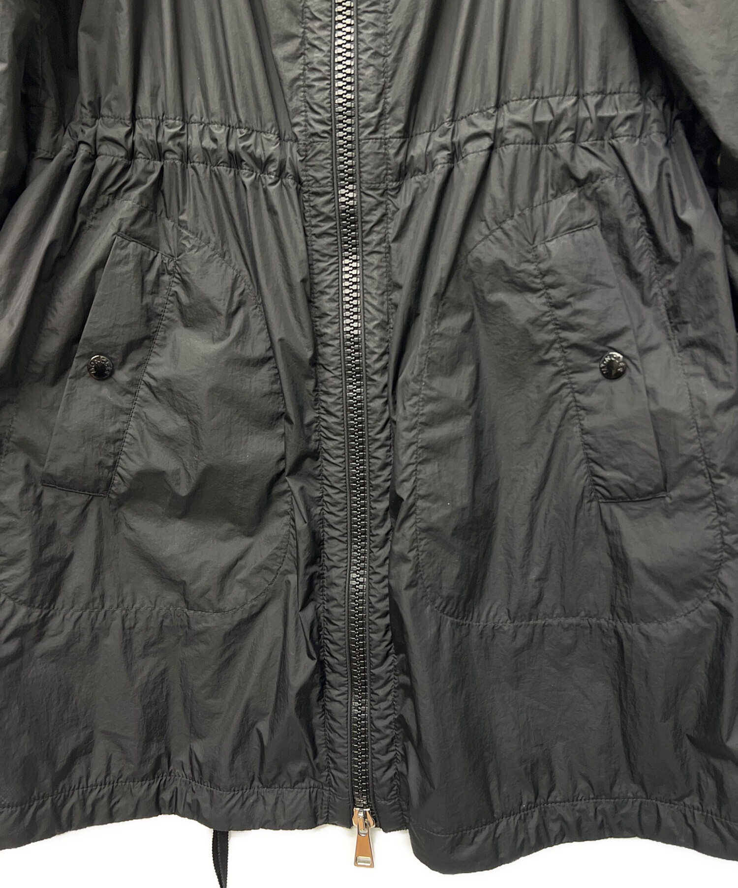 中古・古着通販】MONCLER (モンクレール) フーデッドコート ブラック