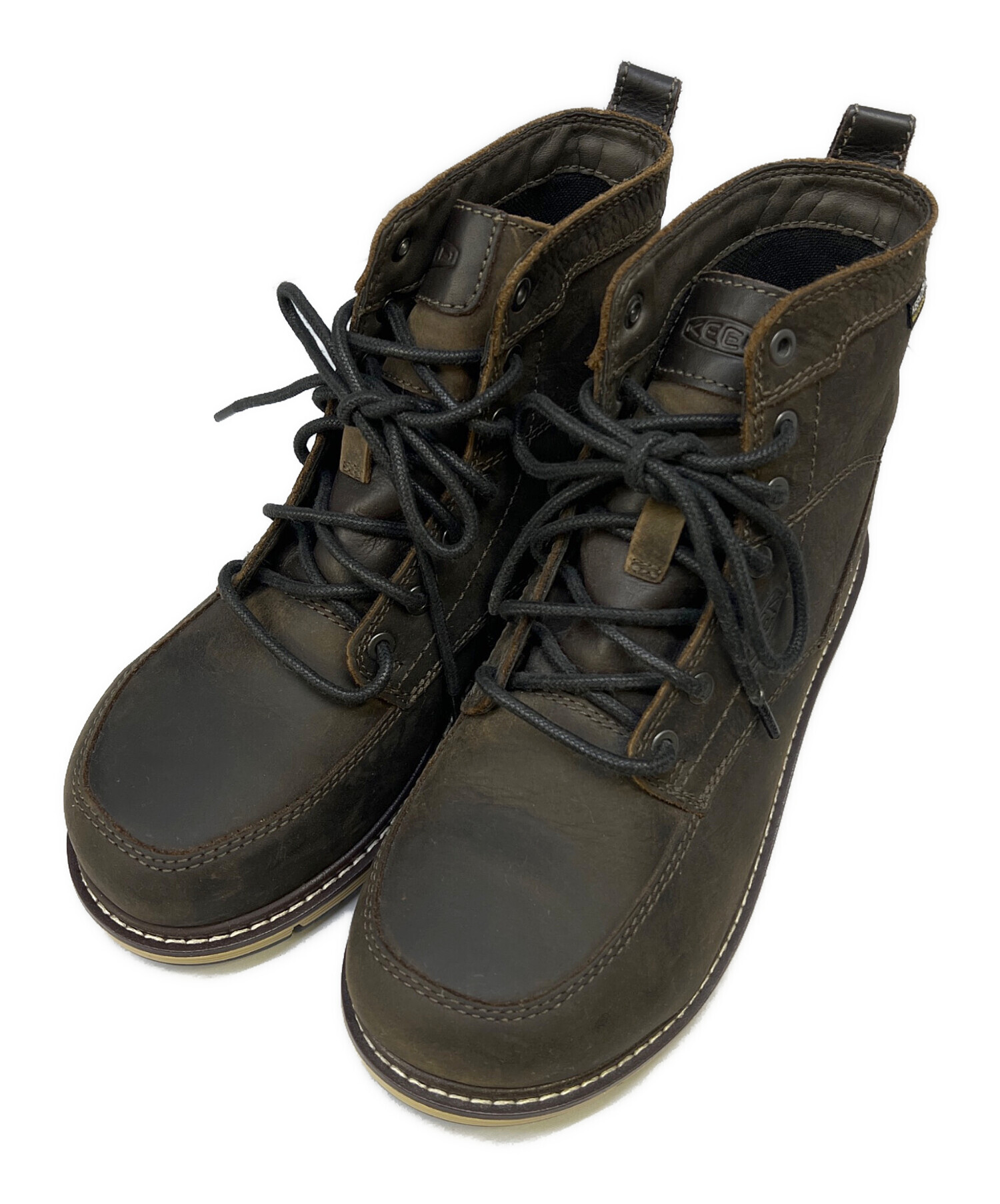 中古・古着通販】KEEN (キーン) レースアップブーツ ダークブラウン