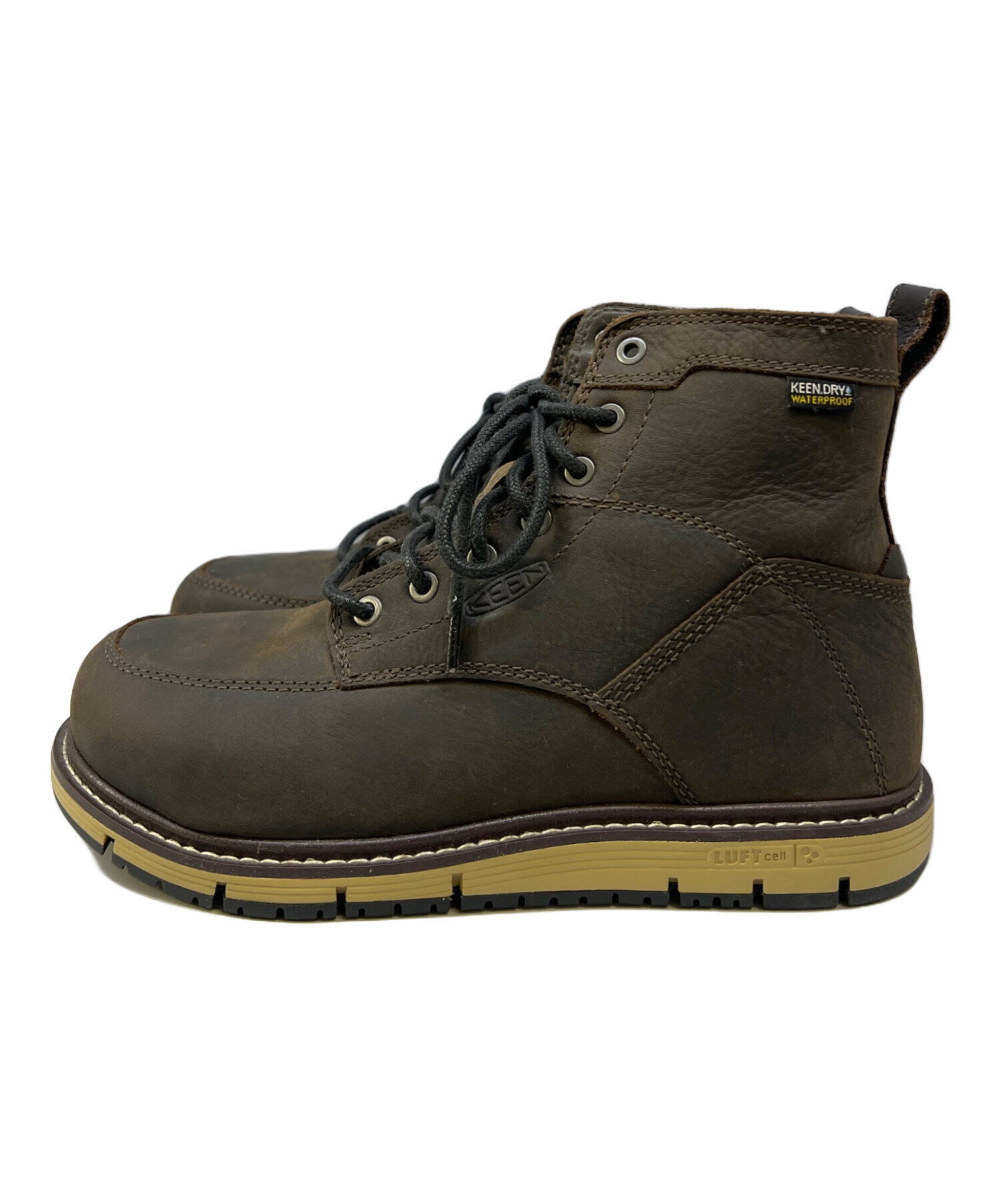 中古・古着通販】KEEN (キーン) レースアップブーツ ダークブラウン