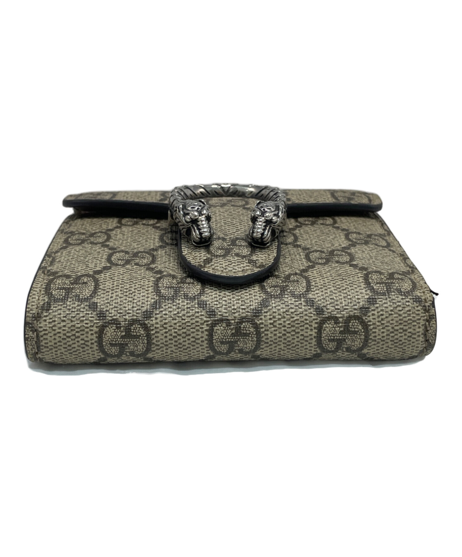 中古・古着通販】GUCCI (グッチ) 3つ折り財布 グレー｜ブランド・古着 