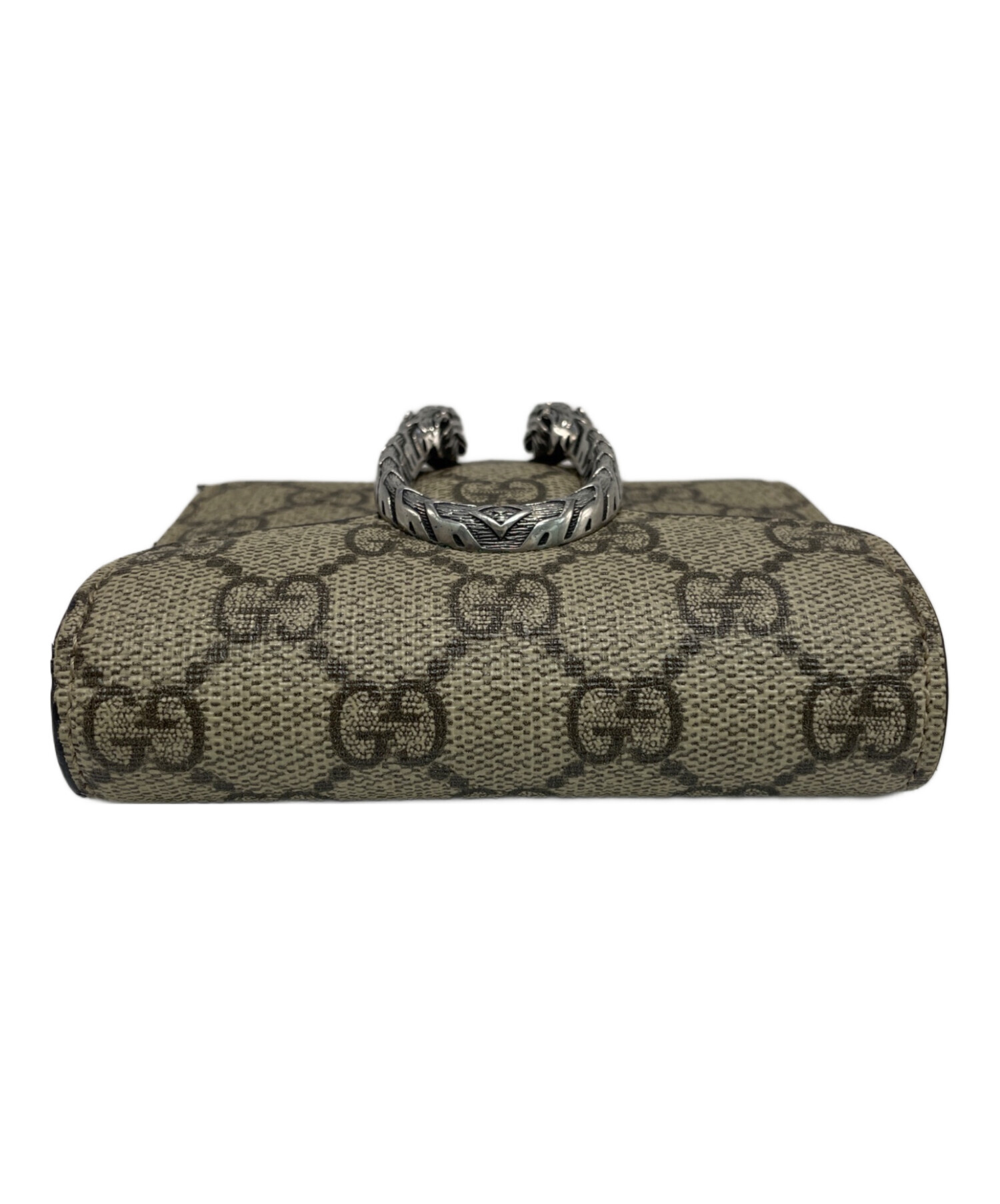 中古・古着通販】GUCCI (グッチ) 3つ折り財布 グレー｜ブランド・古着