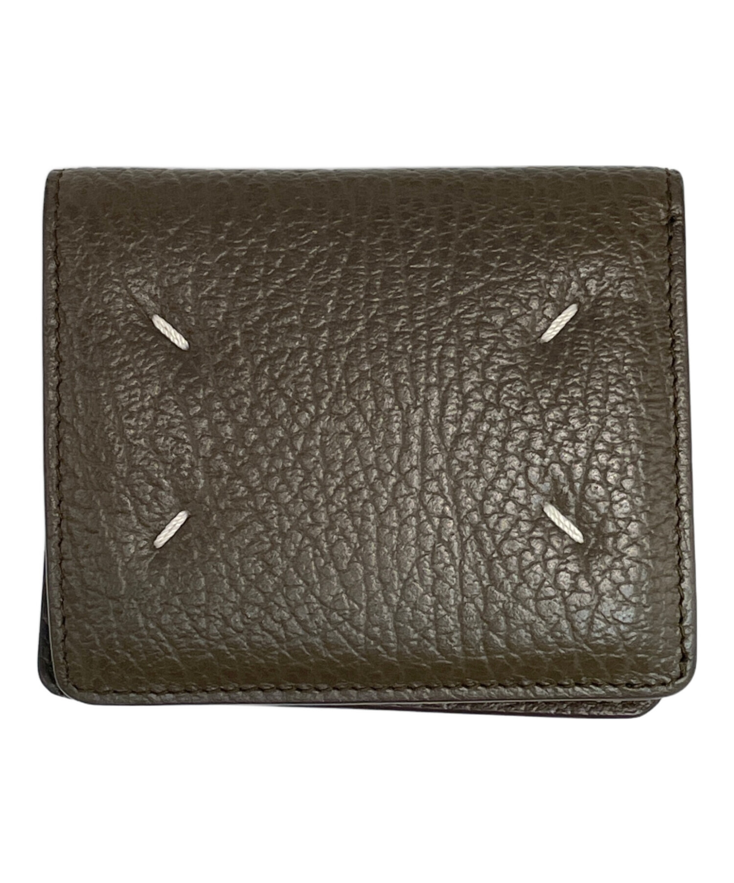 マルジェラ 二つ折り財布 Maison Margiela 黒 レザー 二つ折り財布