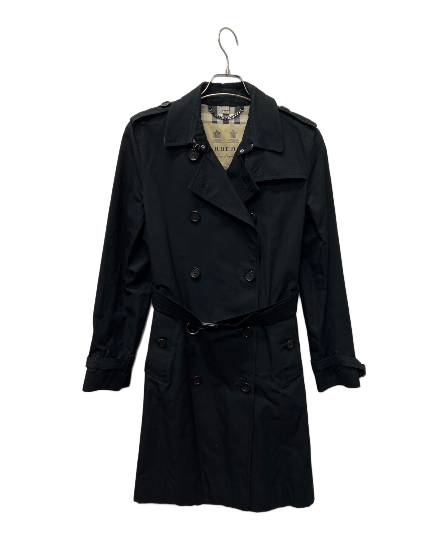 Burberrys ブラック トレンチコートリメイク　古着　ネイビー 中古・古着通販】BURBERRY (バーバリー) トレンチコート ネイビー
