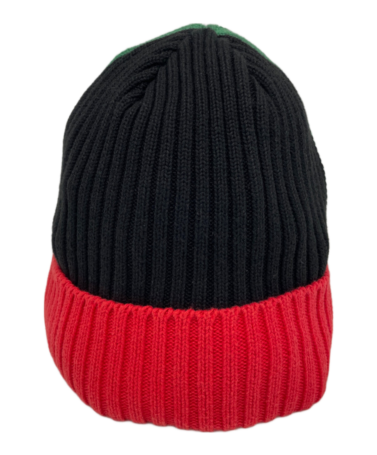 中古・古着通販】SUPREME (シュプリーム) ニット帽 レッド×グリーン