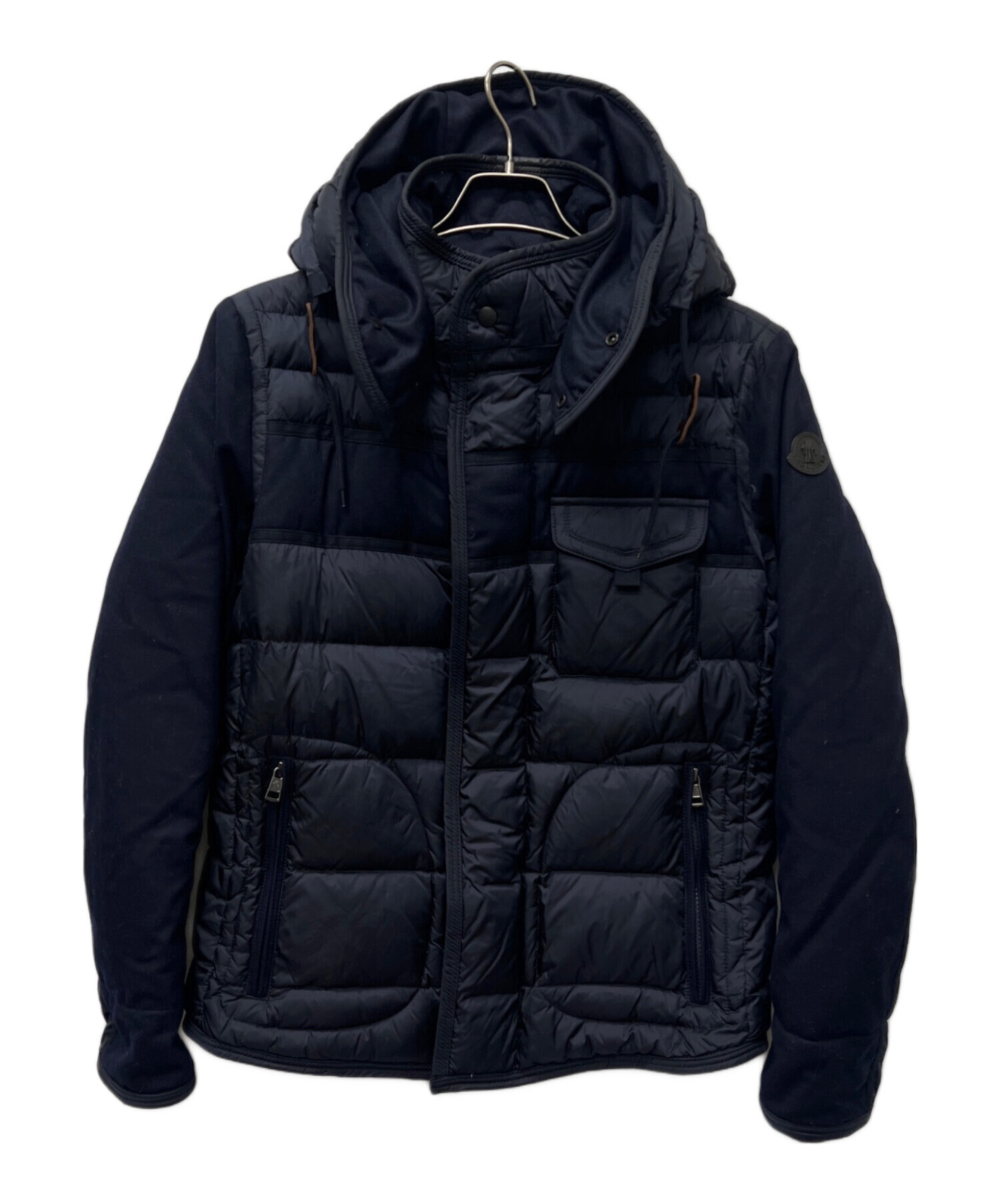 NAO  MONCLER メンズ ジャケット ネイビー サイズ2 中古・古着通販】MONCLER (モンクレール) ダウンジャケット ネイビー