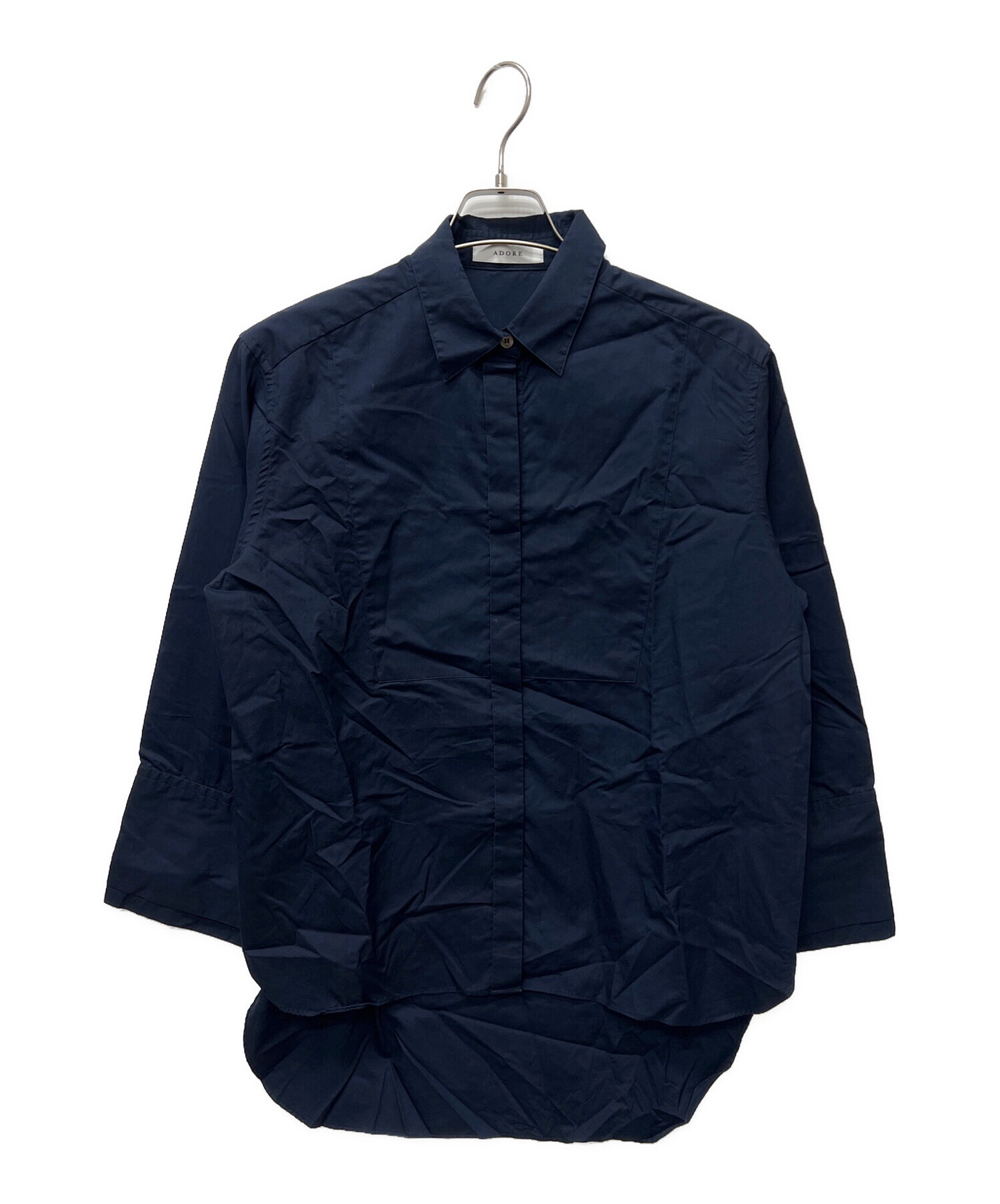 中古・古着通販】ADORE (アドーア) 長袖シャツ ネイビー サイズ:38