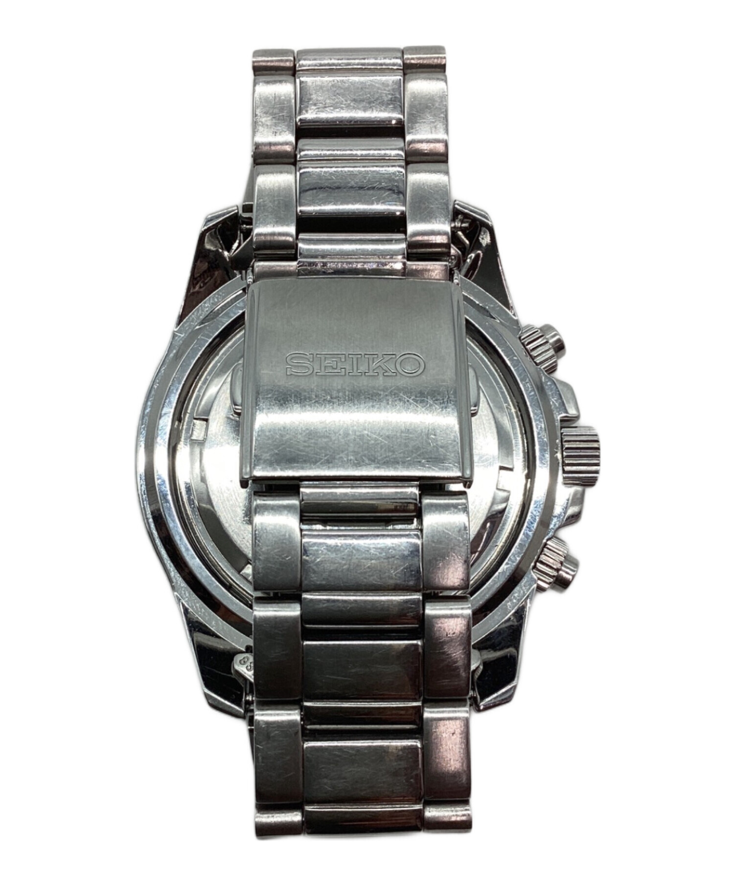 ソ*ァ様 SEIKO Aventur クロノグラフ腕時計 ジャンク 中古・古着通販】SEIKO (セイコー) クロノグラフ ブラック｜ブランド