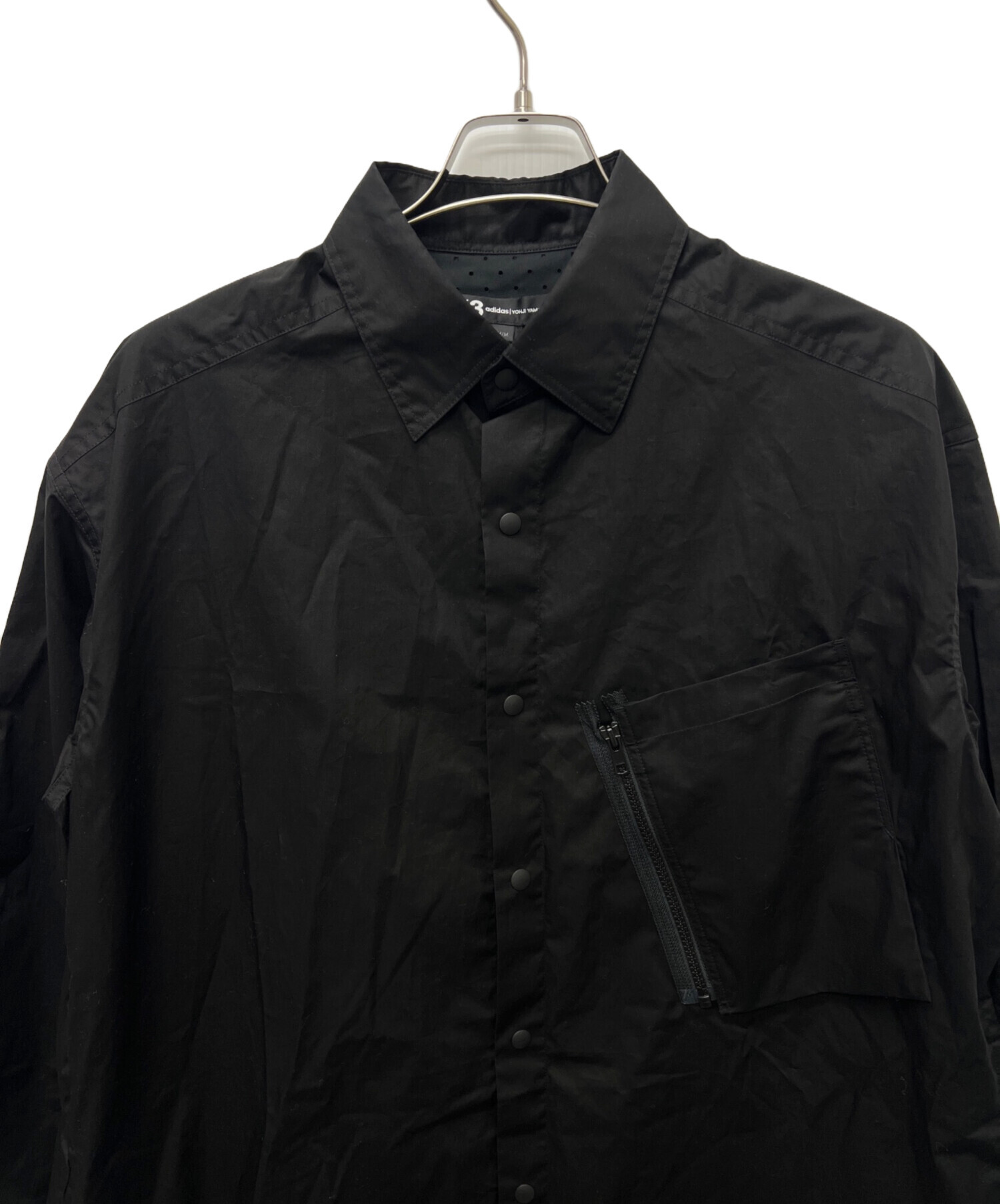 中古・古着通販】Y-3 (ワイスリー) M TECH COTTON LONG SHIRT ブラック