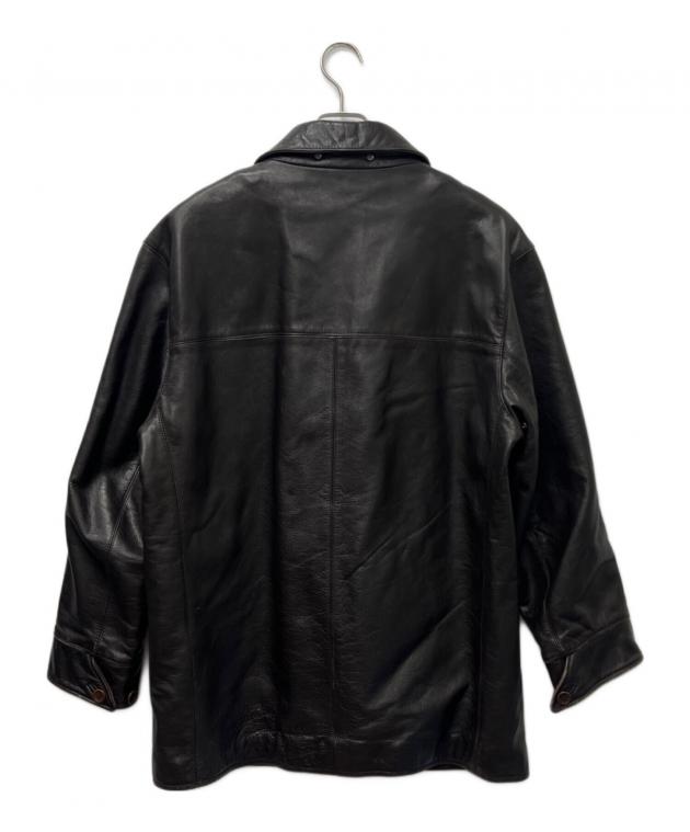 00s カルバンクライン CK   牛革 レザーカーコート 中古・古着通販】Calvin Klein (カルバンクライン) レザーコート