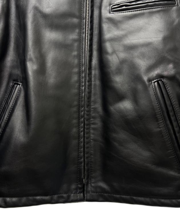 コンディション良好ショットシングルライダースジャケット40 ブラック 中古・古着通販】shott (ショット) シングルライダース