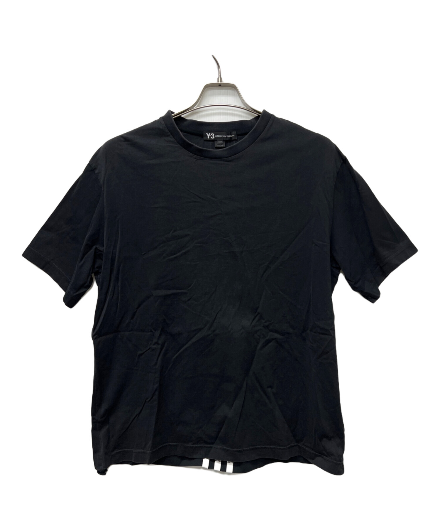 中古・古着通販】Y-3 (ワイスリー) 半袖カットソー ブラック サイズ:M