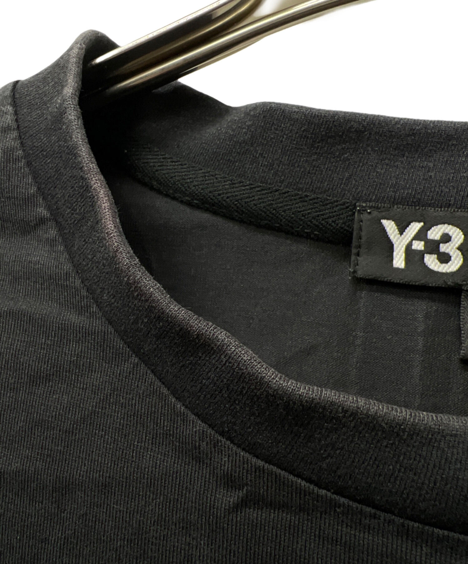 中古・古着通販】Y-3 (ワイスリー) 半袖カットソー ブラック サイズ:M