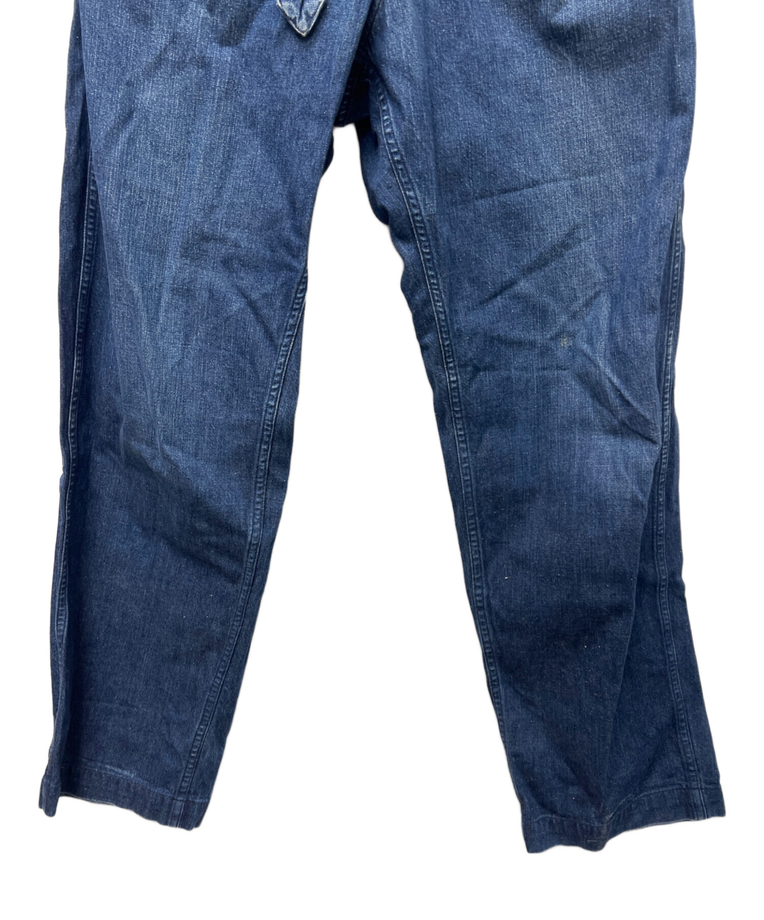 COMOLI コモリ ベルテッドデニム インディゴ サイズ2 中古・古着通販】COMOLI (コモリ) ベルテッド デニムパンツ インディゴ