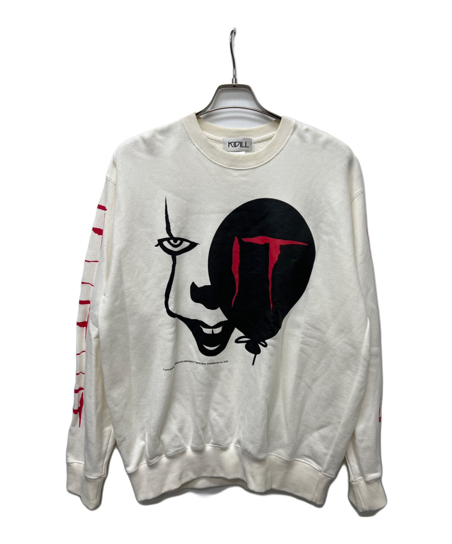 中古・古着通販】KIDILL (キディル) クルーネックスウェット ホワイト