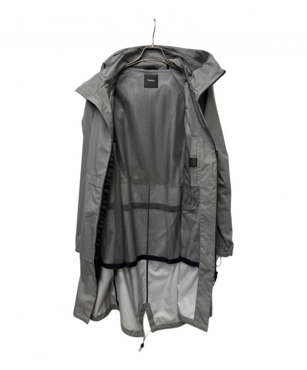 未使用品　Theory フード付きコート Pサイズ グレー/ピンク 中古・古着通販】theory (セオリー) コート グレー サイズ:L