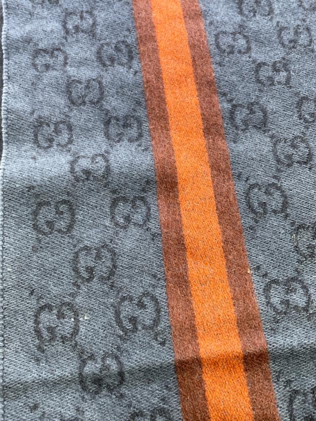 中古・古着通販】GUCCI (グッチ) マフラー ネイビー｜ブランド・古着