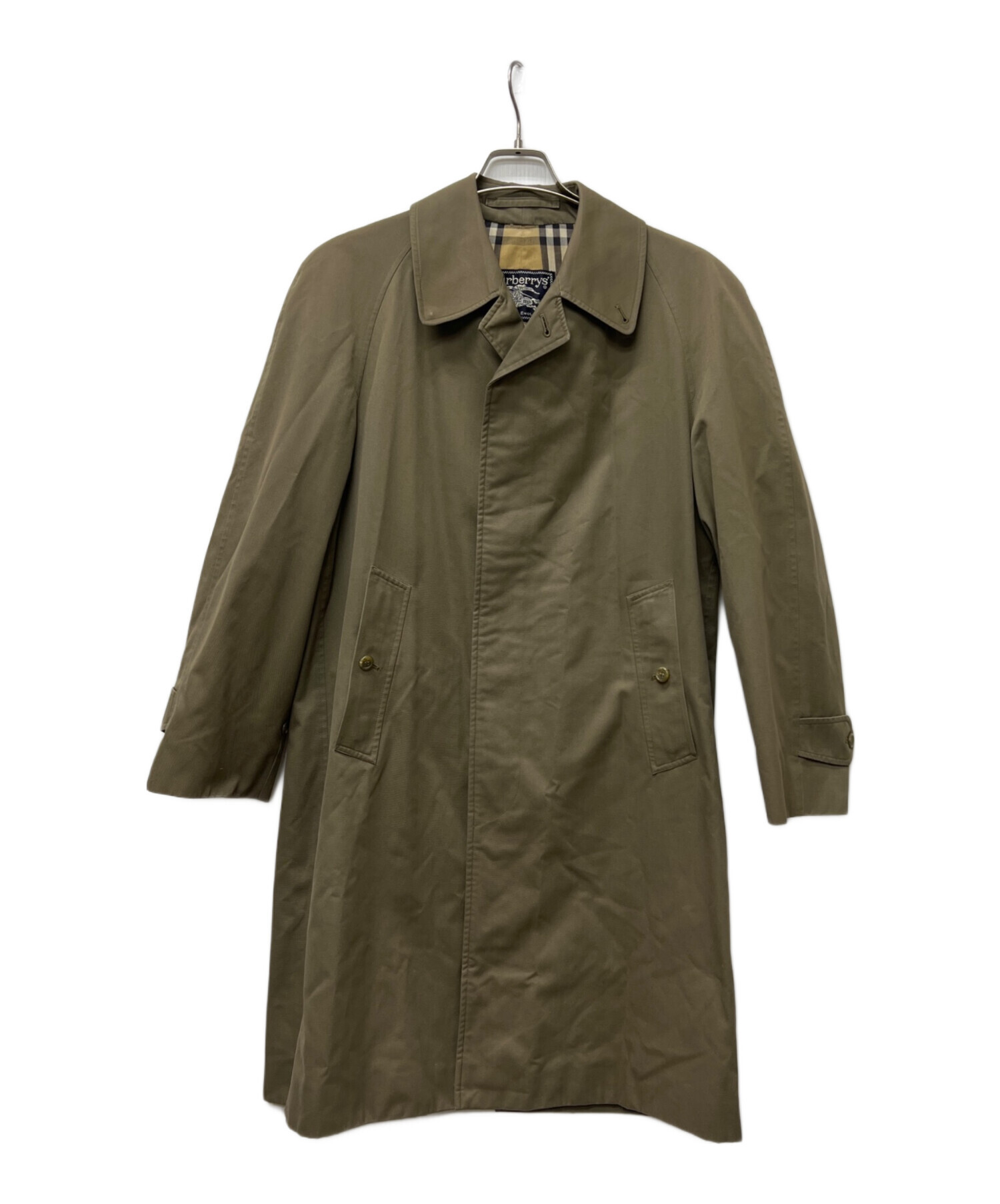 【正規品】Burberry's ステンカラーコート オリーブ 中古・古着通販】Burberry's (バーバリーズ) ステンカラーコート
