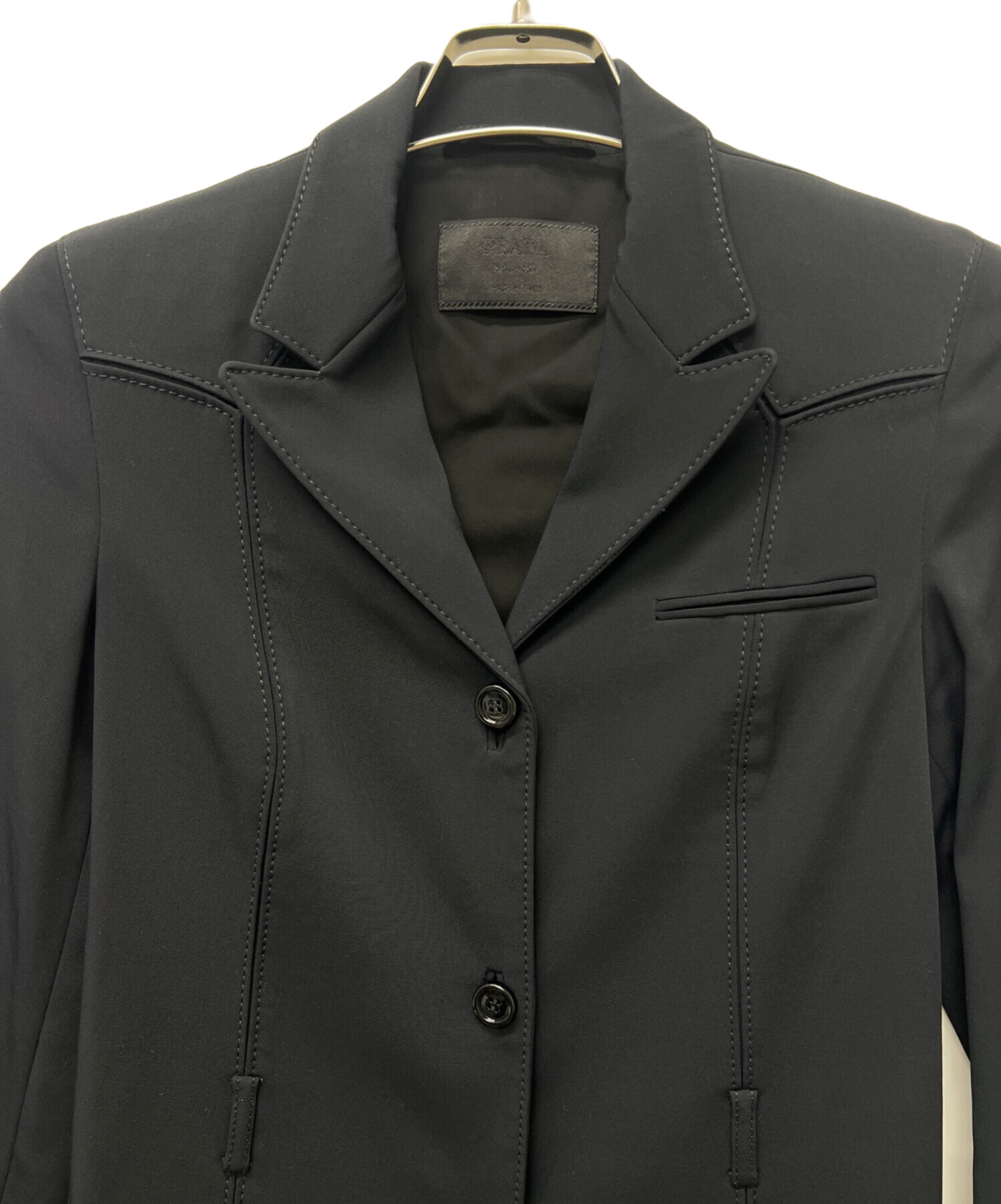 中古・古着通販】PRADA (プラダ) テーラードジャケット ブラック