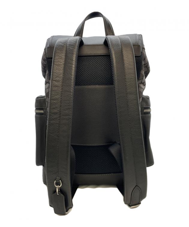 【COACH】 リュック 未使用 タグ付 中古・古着通販】COACH (コーチ) レザーリュック ブラック｜ブランド