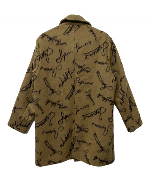 中古・古着通販】SUPREME (シュプリーム) Script Logos Wool Overcoat