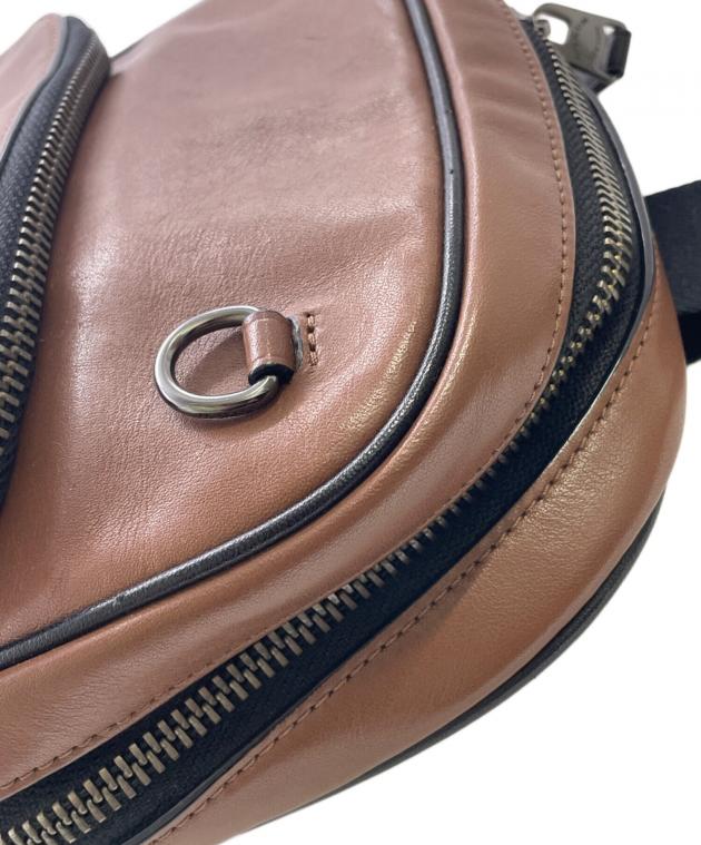 中古・古着通販】COACH (コーチ) ボディーバッグ ブラウン×ブラック