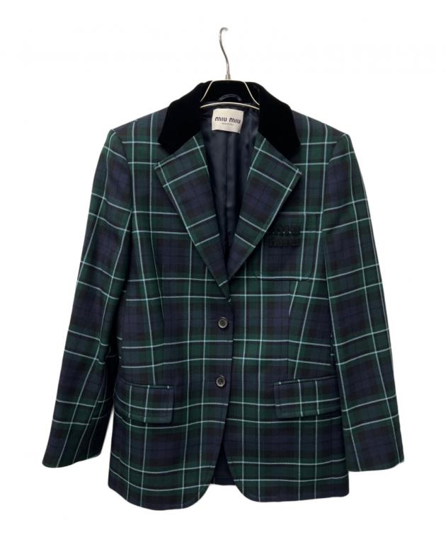 中古・古着通販】MIU MIU (ミュウミュウ) セットアップスーツ グリーン