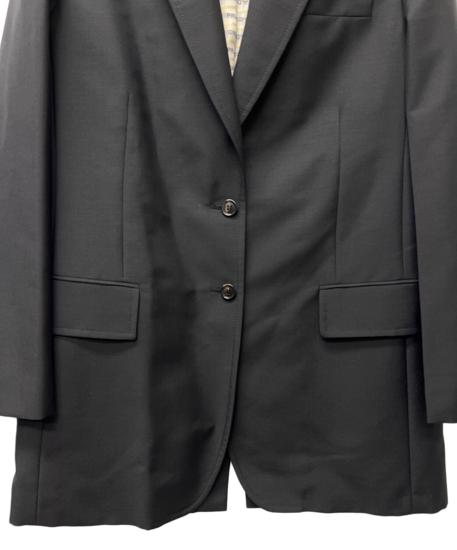 中古・古着通販】PRADA (プラダ) テーラードジャケット ブラック