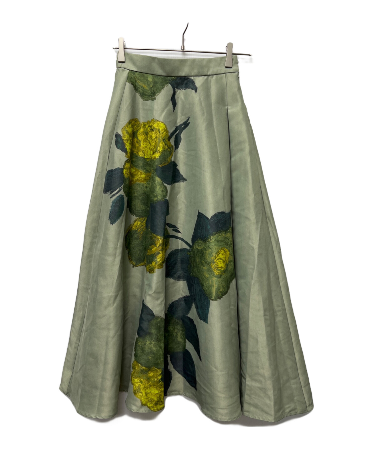 中古・古着通販】Ameri (アメリ) ロングスカート グリーン サイズ:S